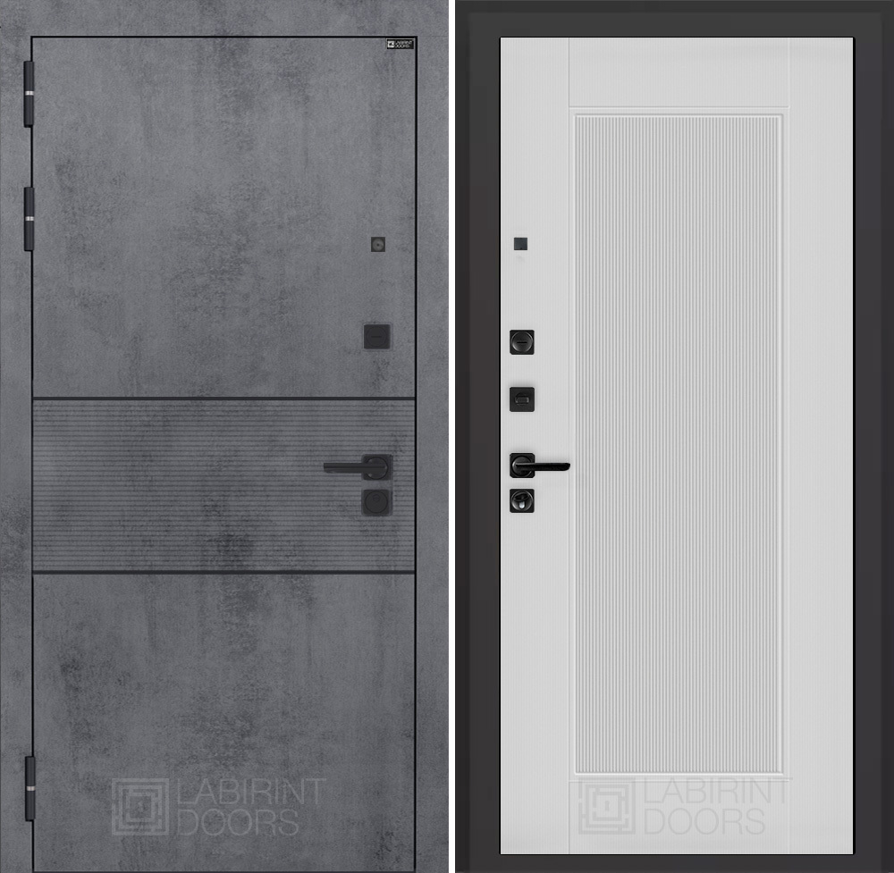 Изображение товара Входная дверь ДВЕРИ ЛАБИРИНТ Инфинити П30 левый 205x96 см бетон темный