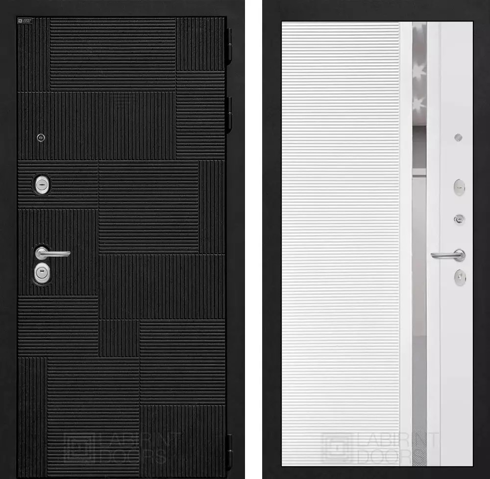 Изображение товара Входная дверь Пазл с панелью П31 ДВЕРИ ЛАБИРИНТ Лофт черный