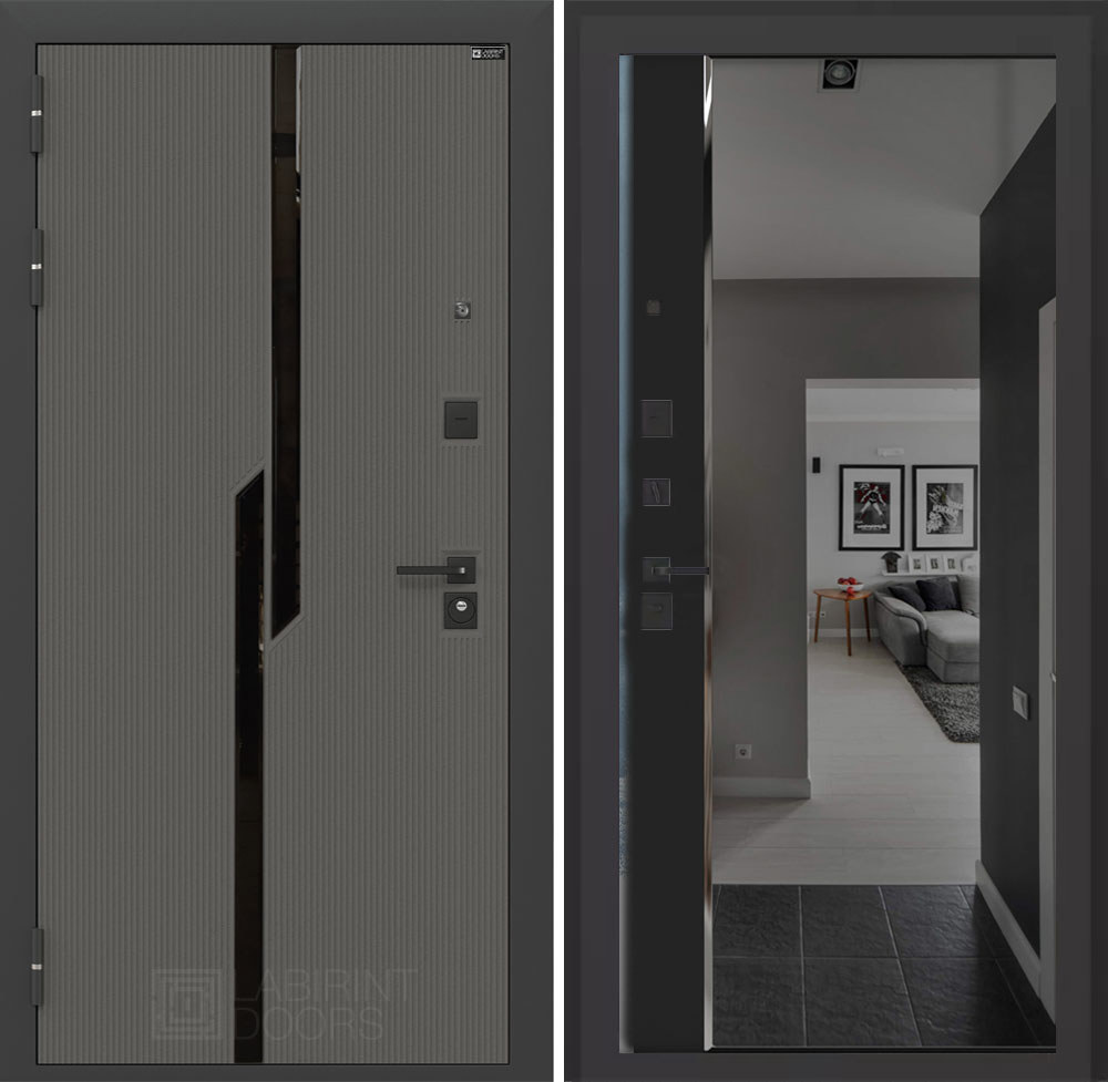 Изображение товара Входная дверь Карбон с панелью Панорама ДВЕРИ ЛАБИРИНТ Изображение товара Входная дверь Карбон с панелью Панорама ДВЕРИ ЛАБИРИНТ