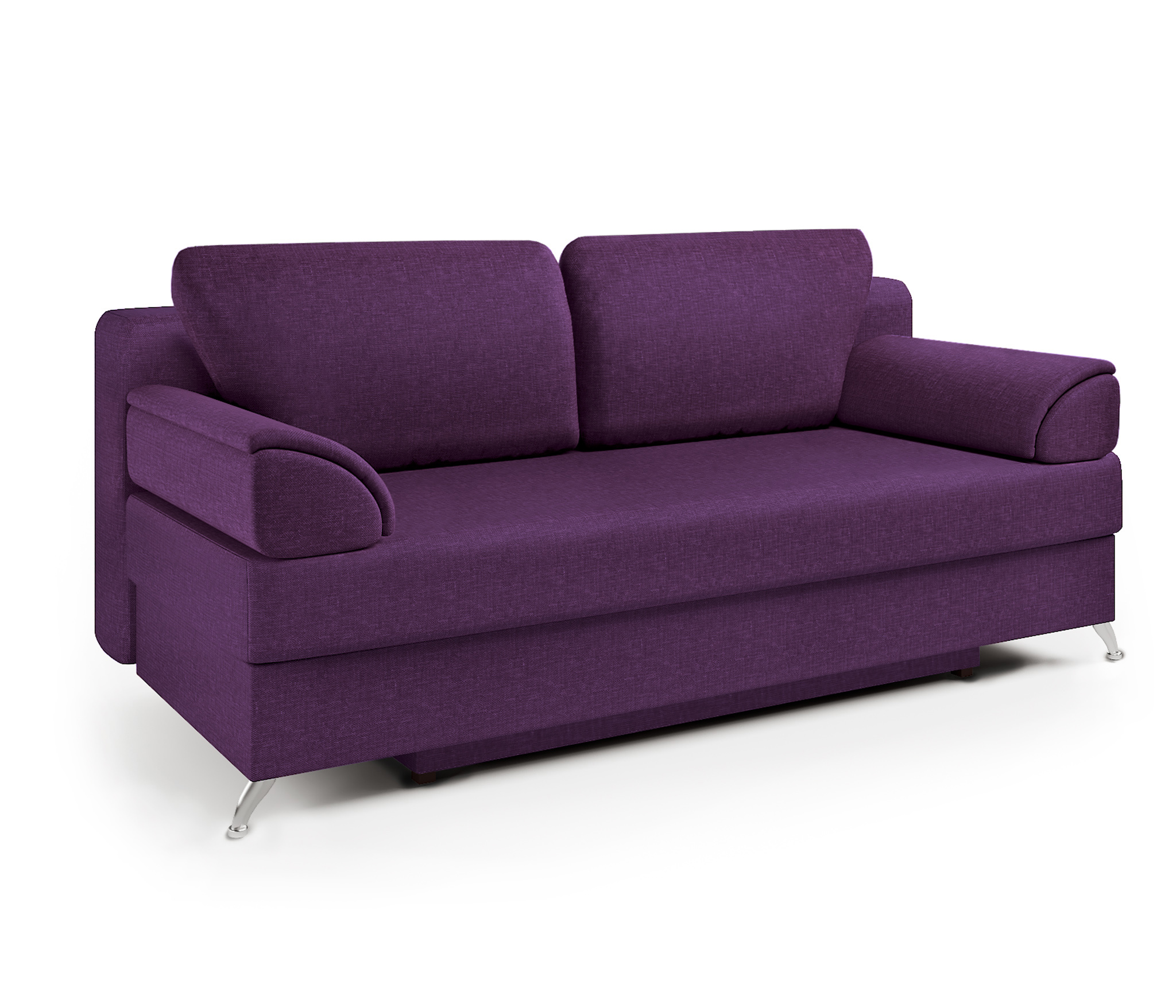 Изображение товара Диван раскладной Гамма ЕвроШарм 198x78x81 см фиолетовый с ящиком