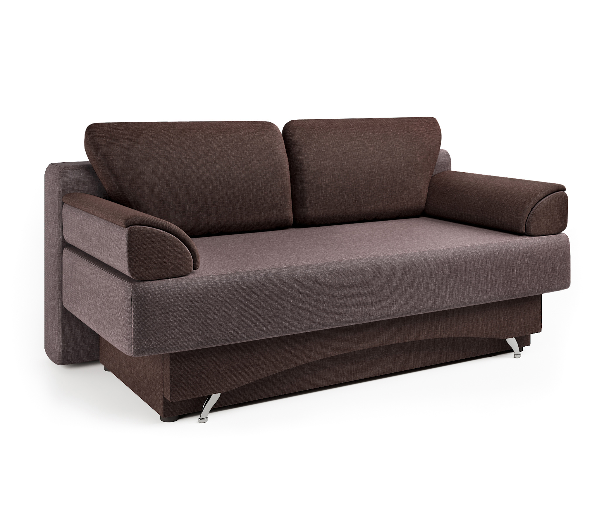 Изображение товара Диван раскладной Гамма Евро 190x69x87 см рогожка латте микс Россия