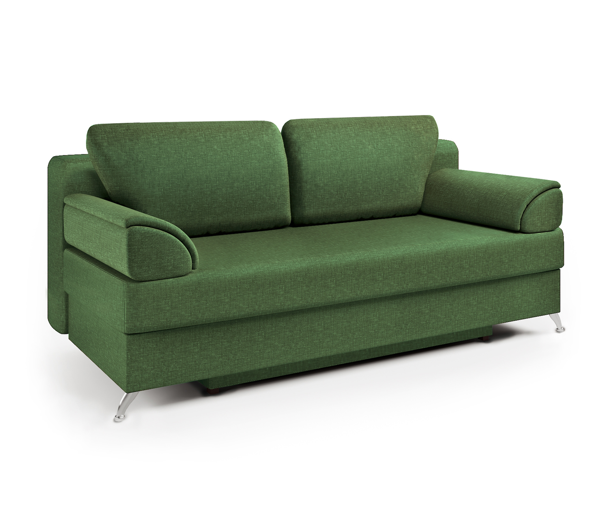 Изображение товара Диван раскладной Гамма ЕвроШарм 198x78x81 см зеленый с ящиком