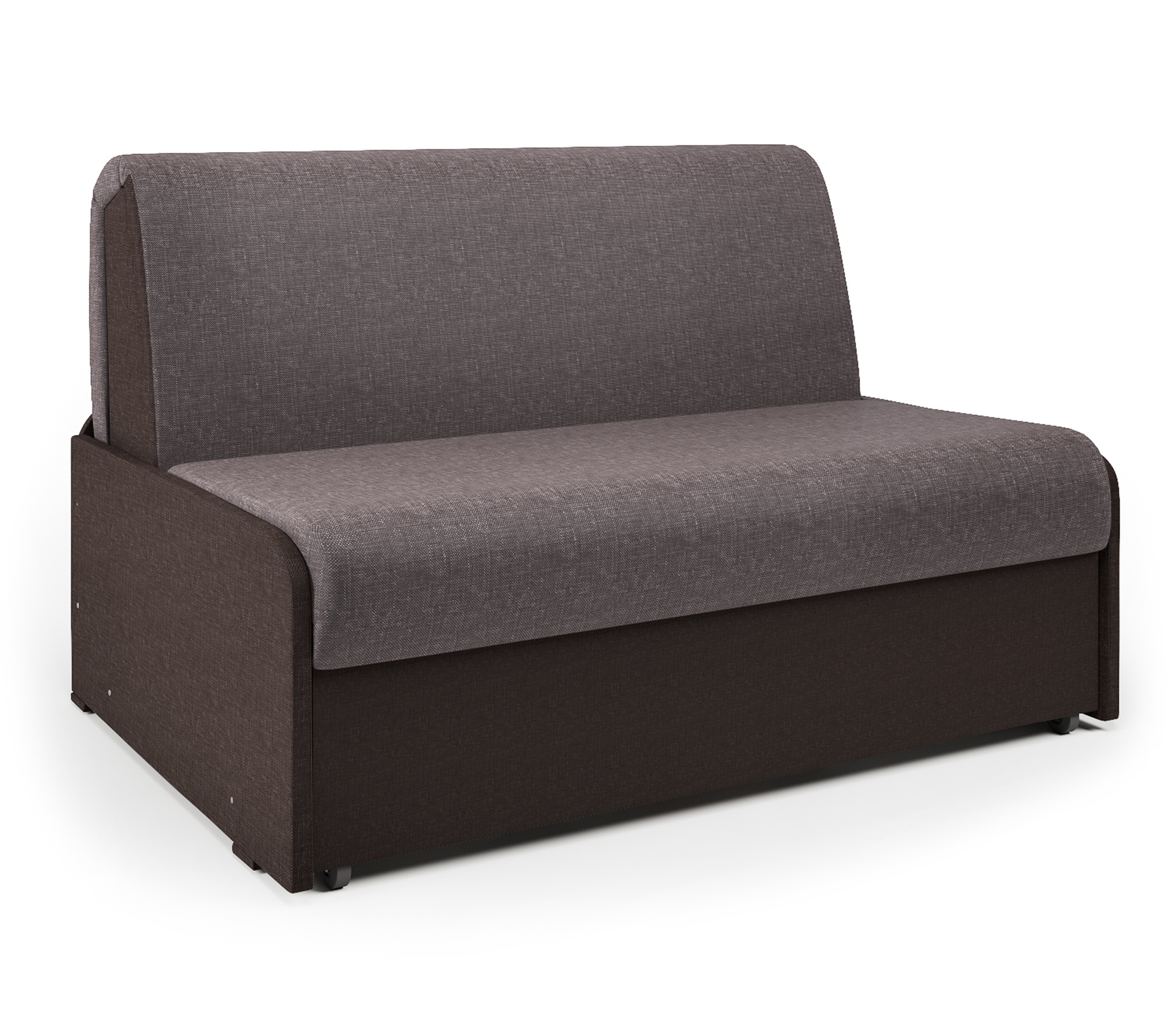 Изображение товара Диван раскладной Гамма Коломбо 126x95x110 см рогожка латте/шоколад