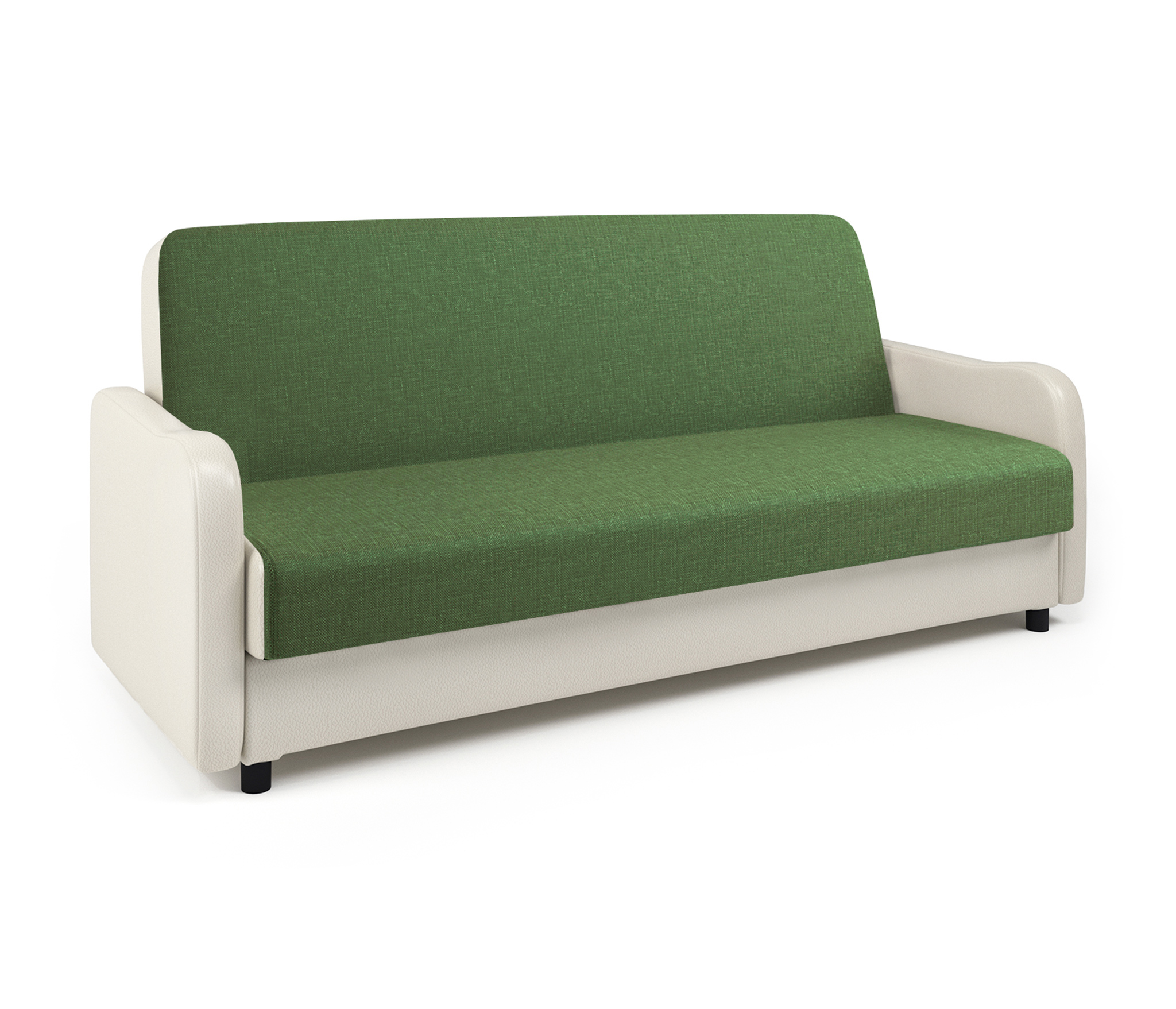 Изображение товара Диван раскладной Гамма Лига М 204x89x93 см зеленый/бежевый