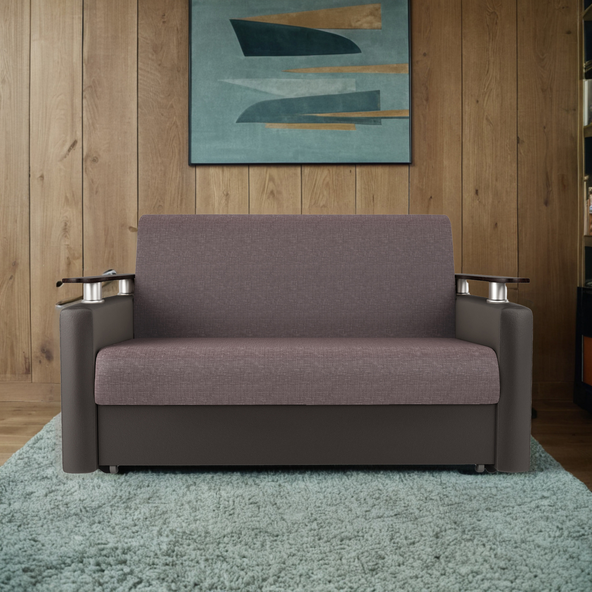 Изображение товара Диван раскладной Гамма Шарм 160x95x110 см с ящиком и механизмом аккордеон