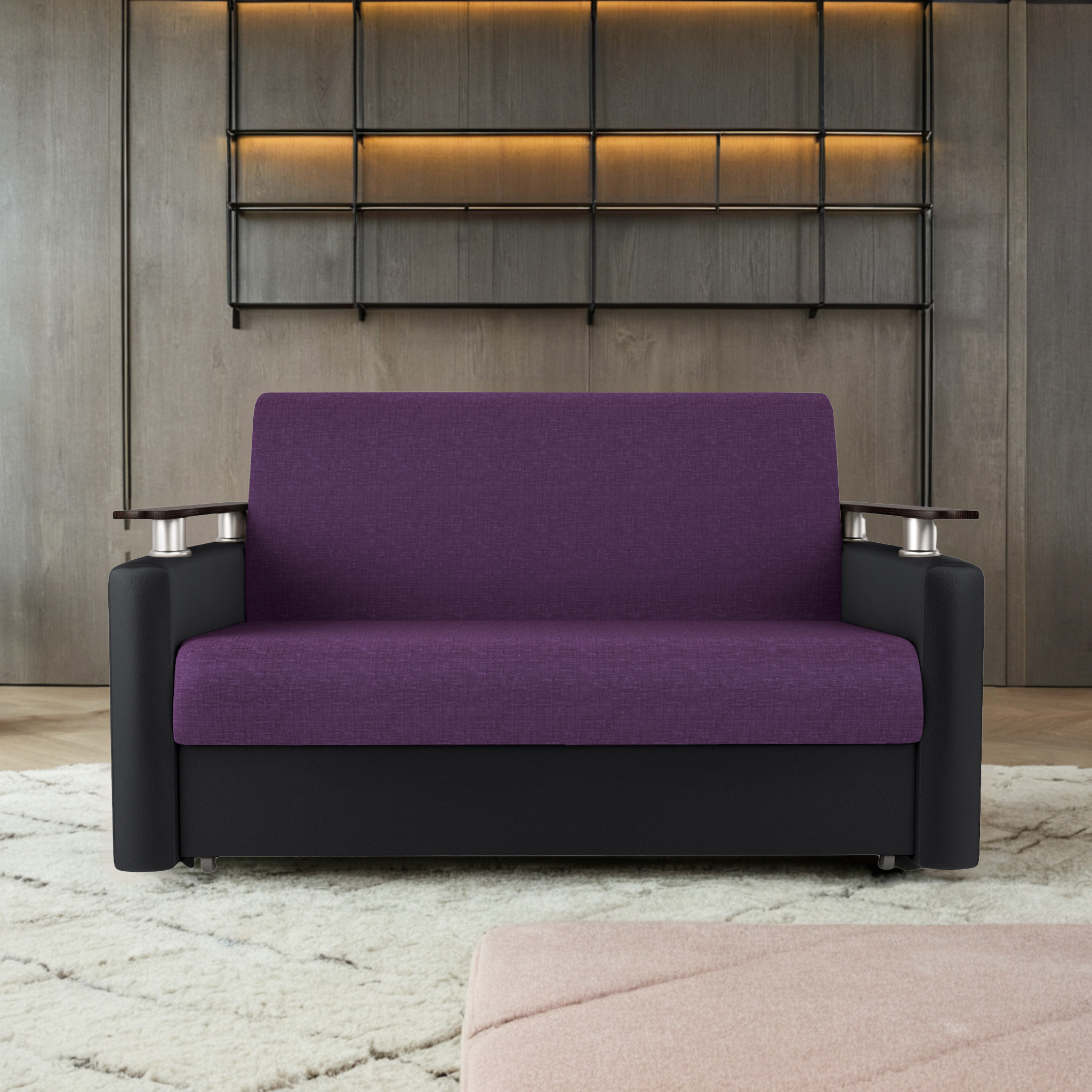 Изображение товара Диван раскладной Гамма Шарм 160x95x110 см с ящиком и механизмом Аккордеон