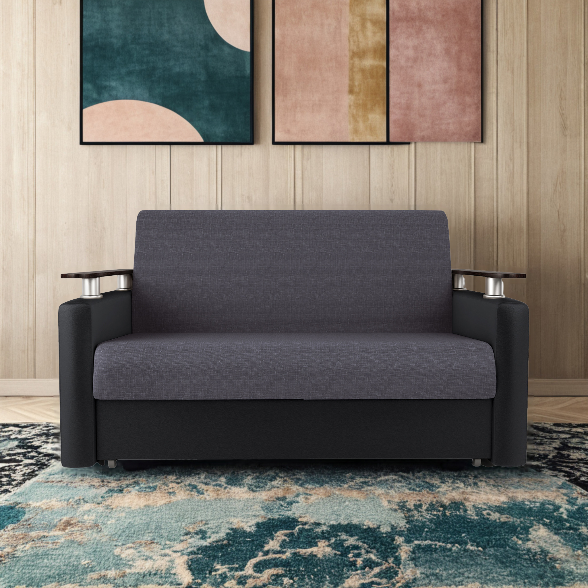 Изображение товара Диван раскладной Гамма Шарм 160x95x110 см с механизмом аккордеон и ящиком