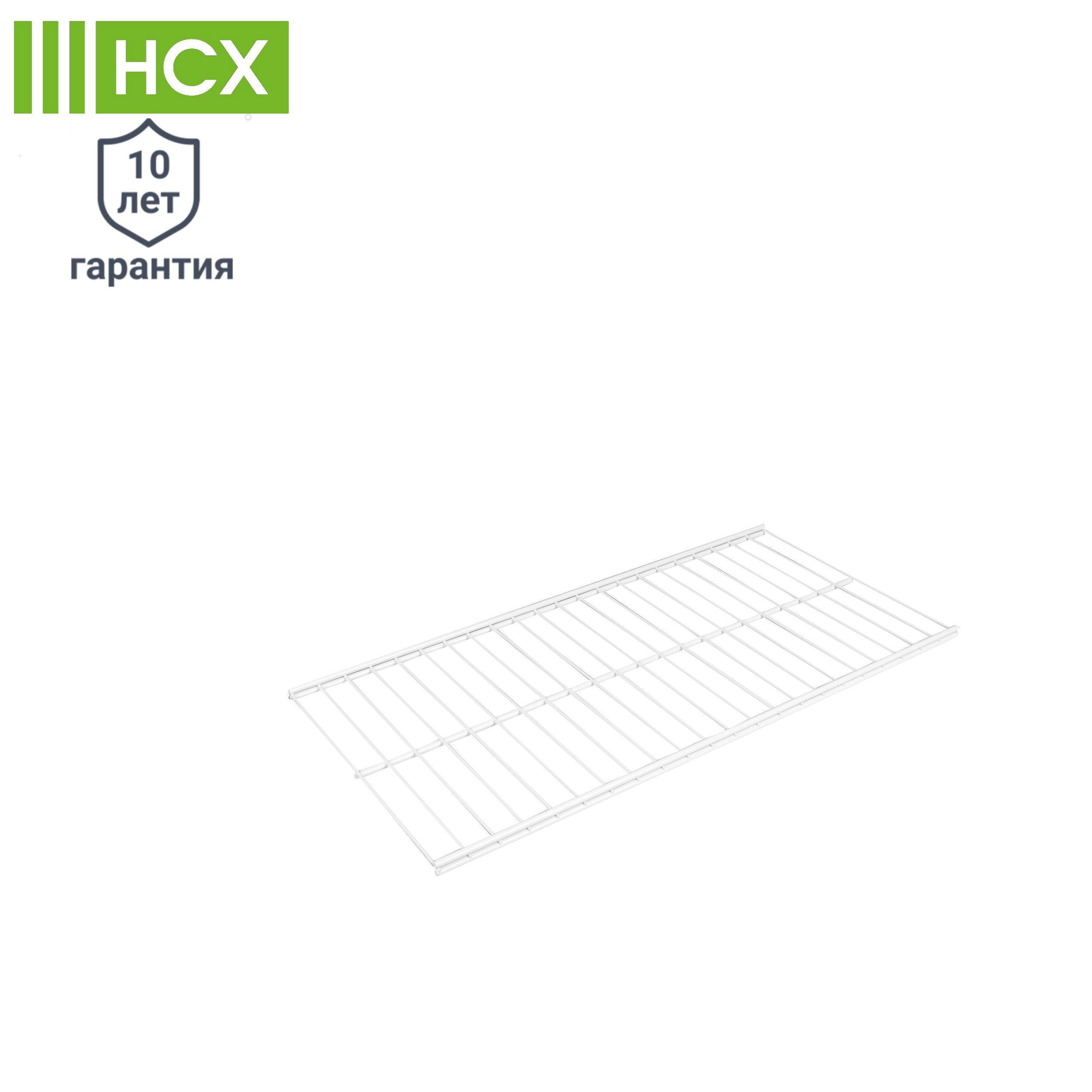 Изображение товара Полка проволочная НСХ 55.3x28.5 см из стали, белая, прочная и универсальная