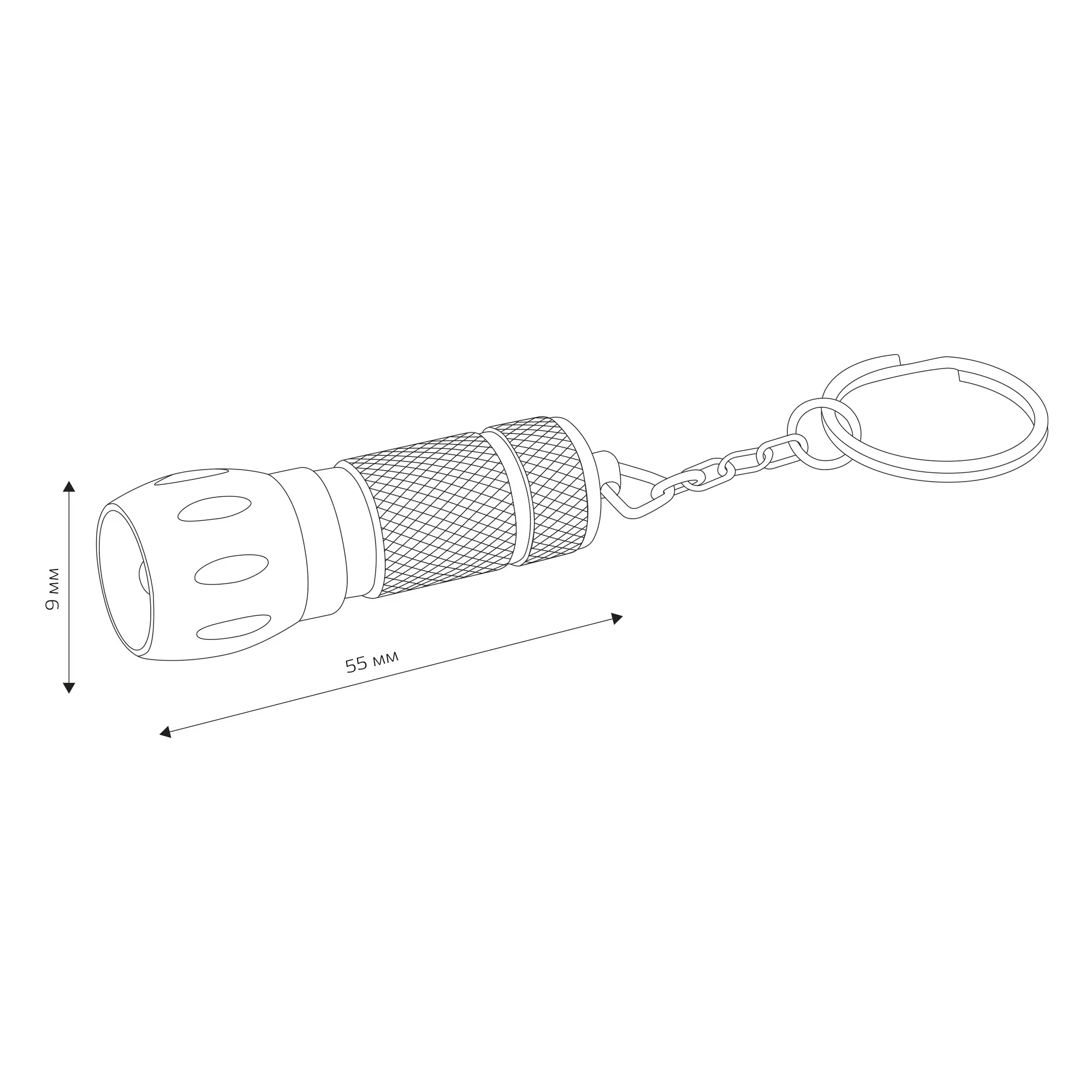 Фонарь-брелок светодиодный Duwi 29057 5 алюминий 3XLR44 - 10