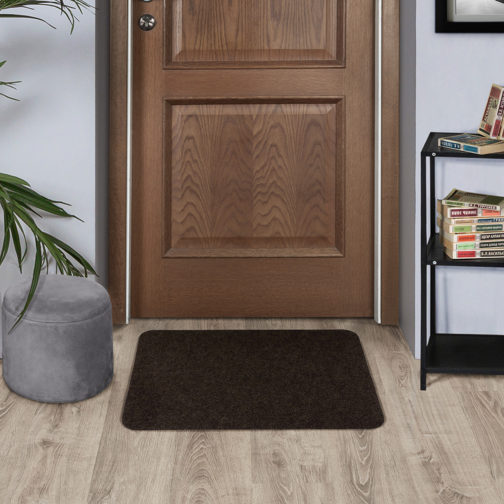 Изображение товара Коврик Флорт Офис 49x80 см полипропилен коричневый для внутренних помещений