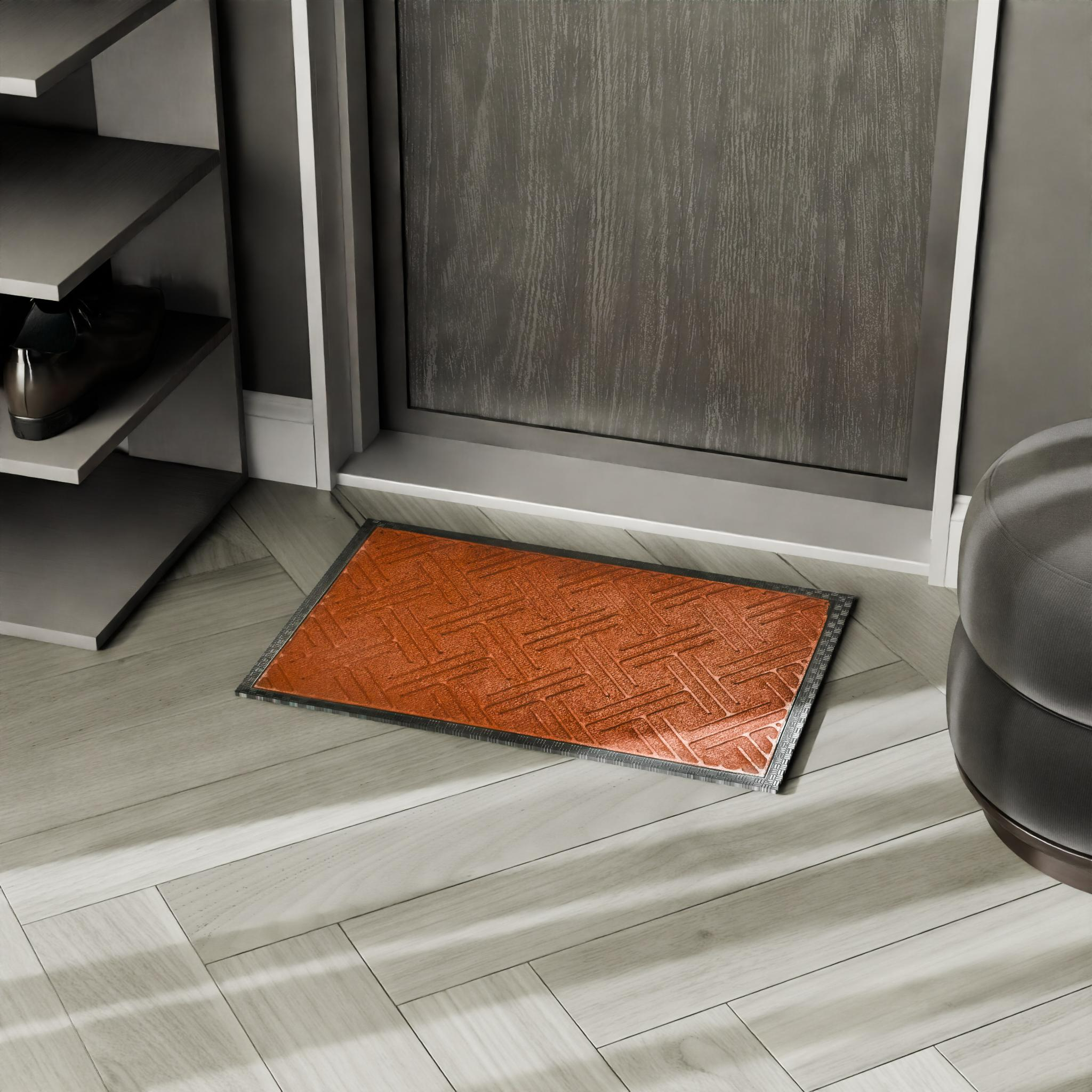 Изображение товара Коврик Inspire Lenzo 40x60 см коричневый полиэфир и резина