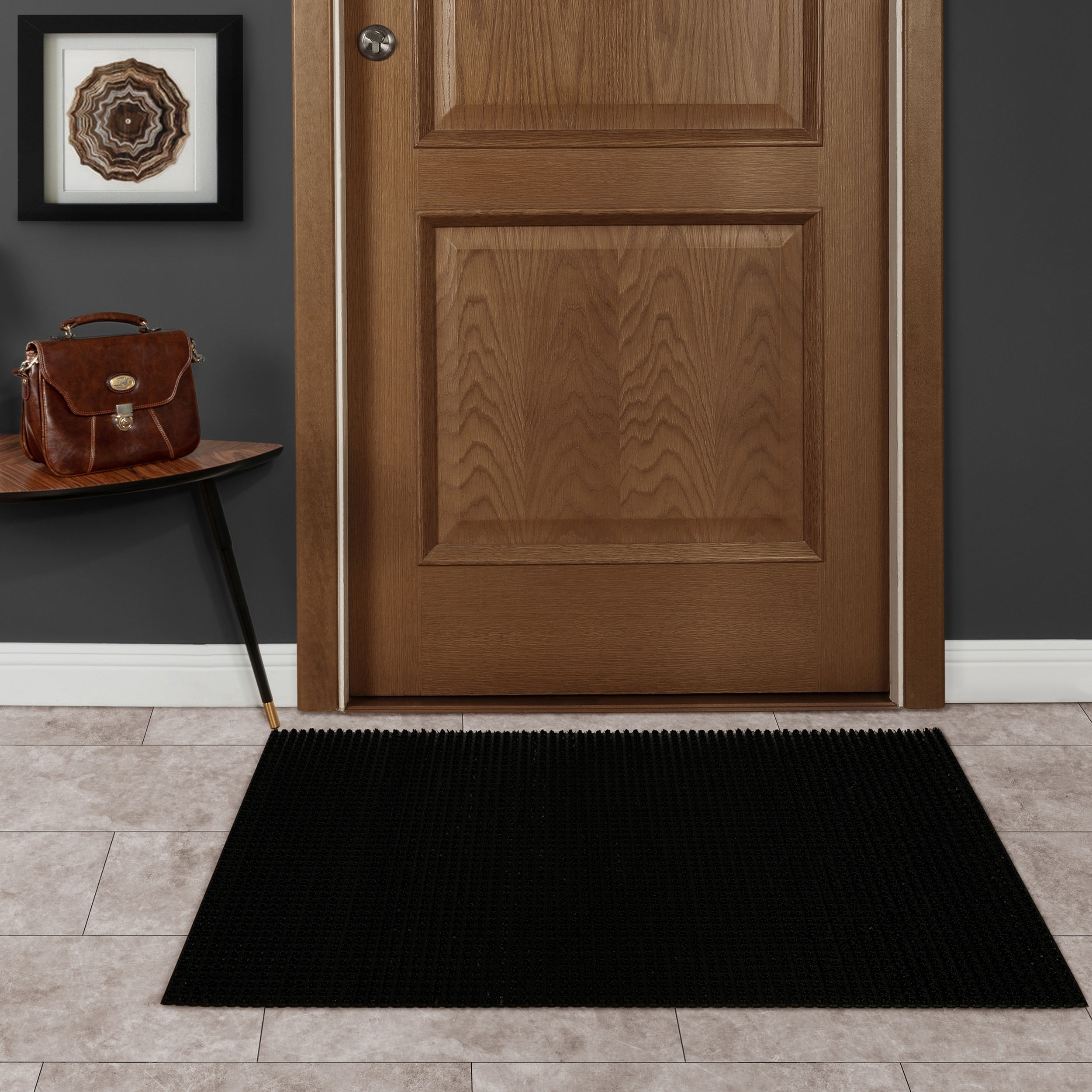 Изображение товара Коврик щетинистый 45x60 см из полипропилена черный для улицы и дома