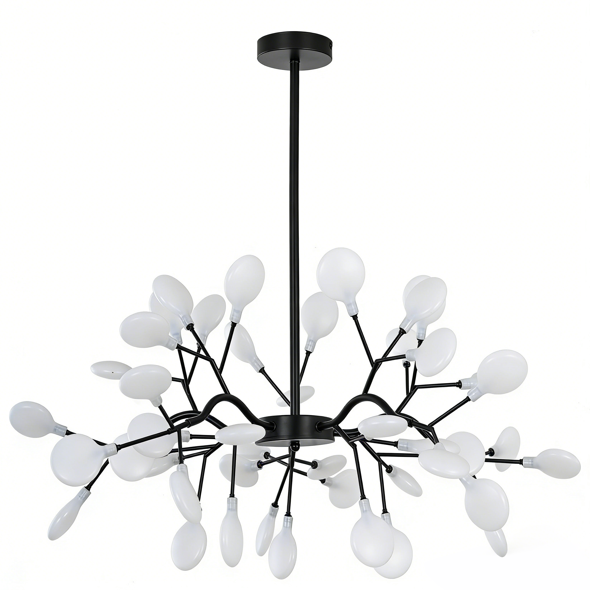 Изображение товара Люстра на штанге Балтийский Светлячок Сиена DDT-1045CH 45 ламп 30 м² цвет черный