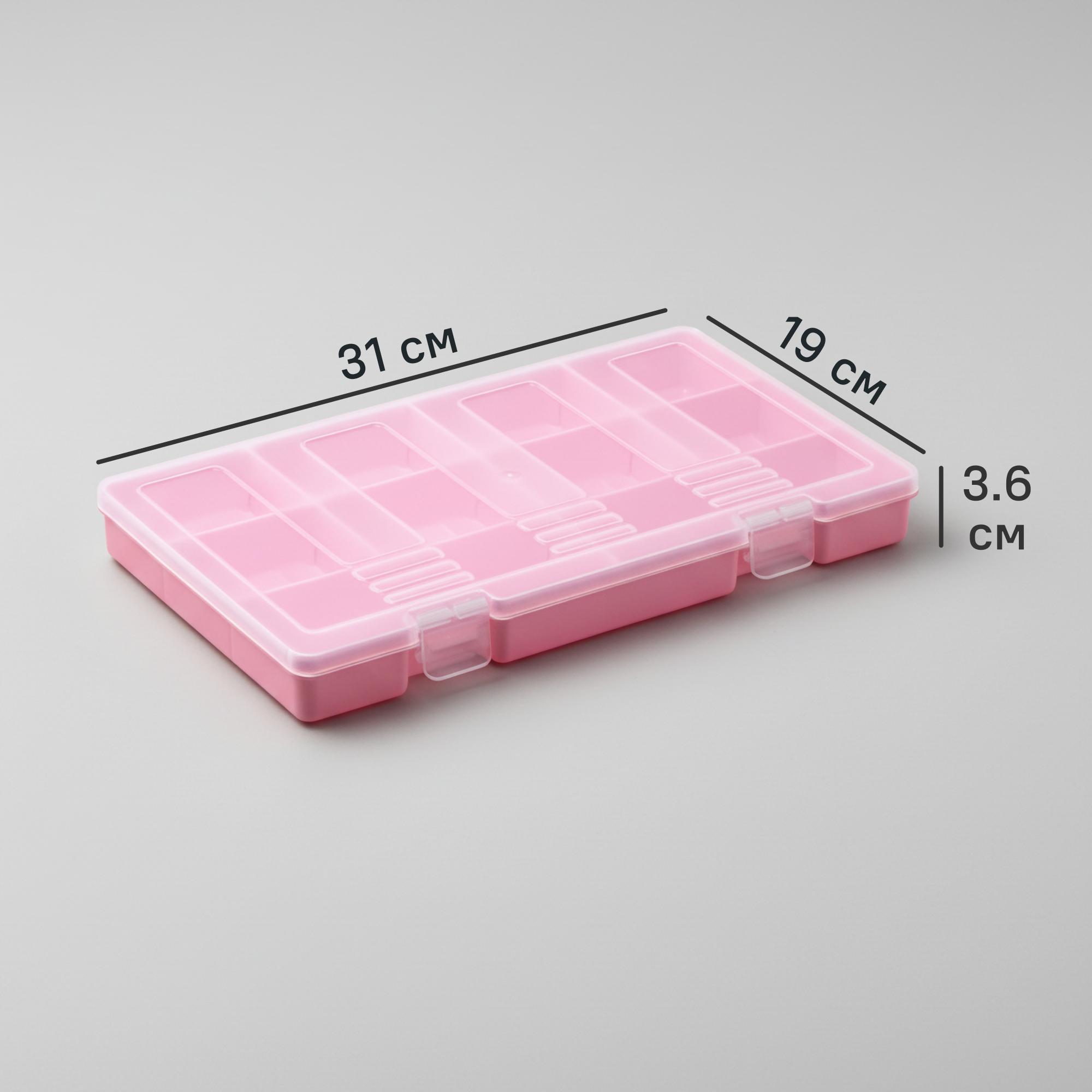Изображение товара Органайзер для хранения Фолди 31x3.6x19 см розовый MARTIKA