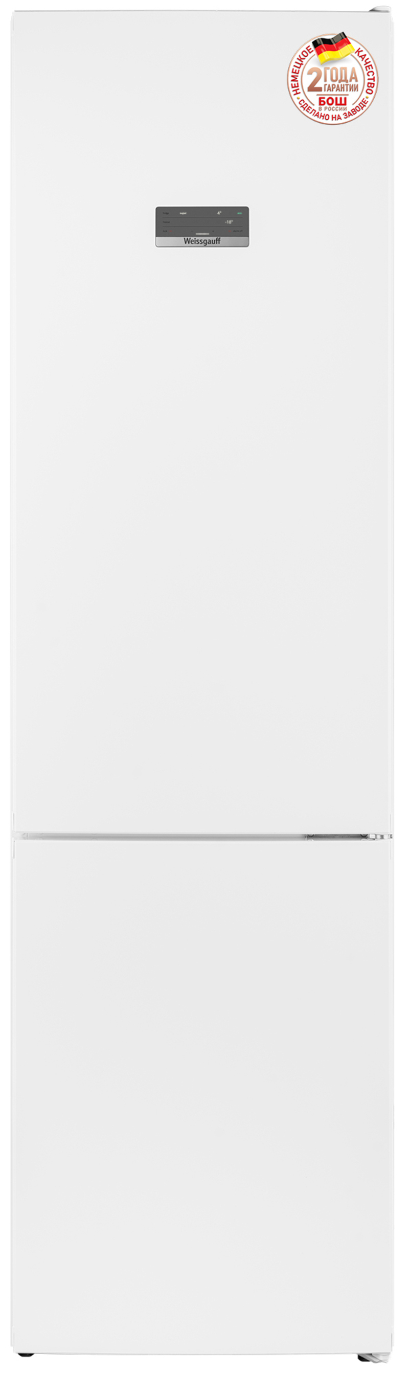 Изображение товара Холодильник Weissgauff WRK 2010 D Inverter NoFrost White Soft Close 60x203 см цвет белый