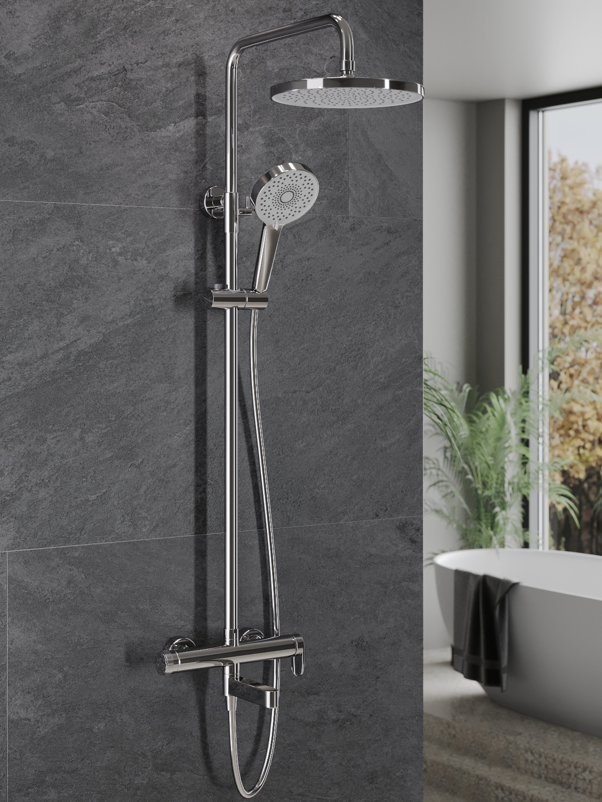 Изображение товара AGGER Sweet A2793300 душевая система 4 режима хром Германия