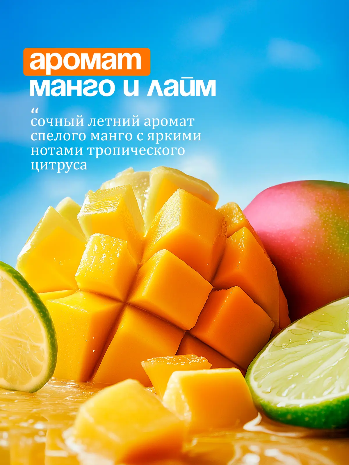 Жидкое крем-мыло Grass Milana Манго и лайм 1 л - 3