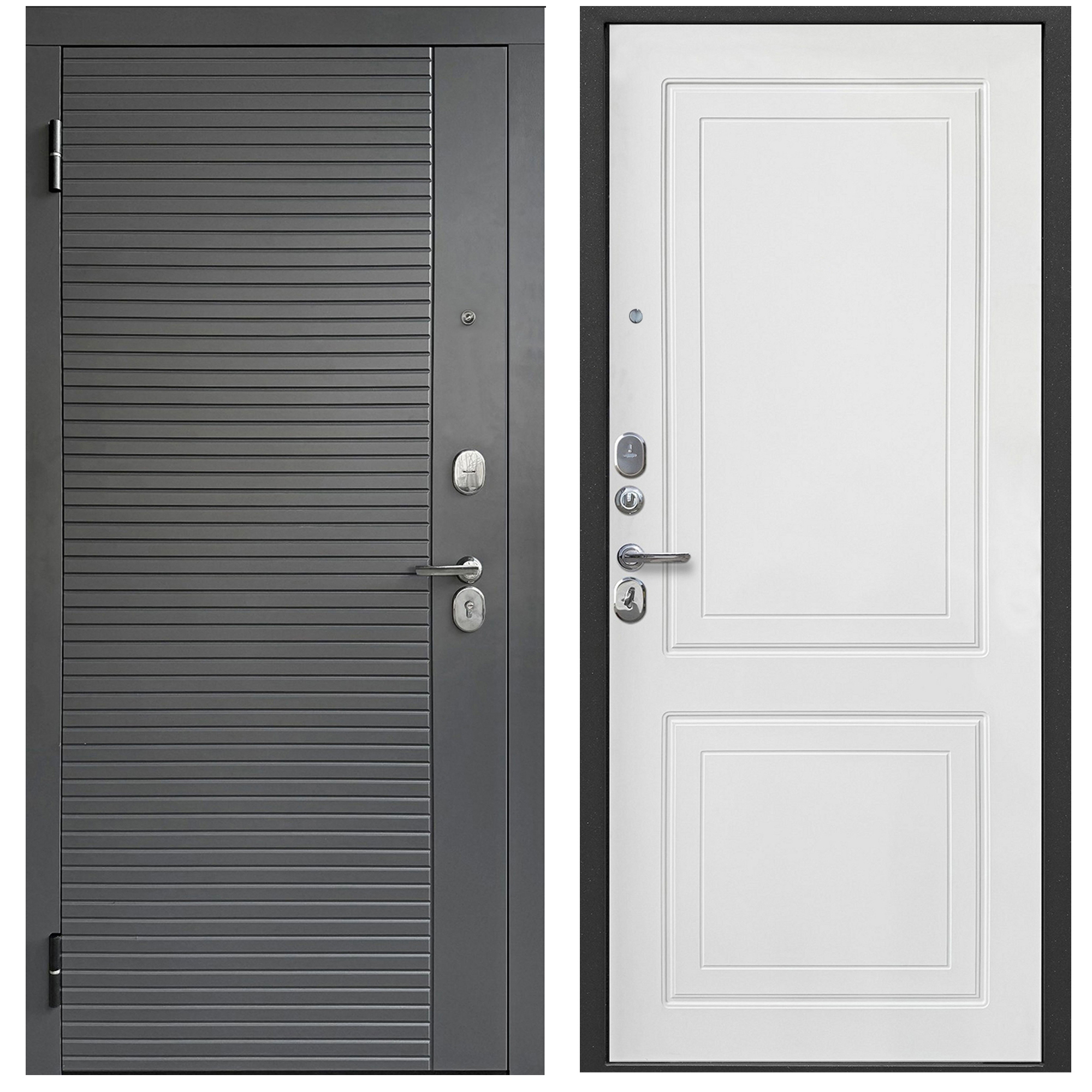 Изображение товара Входная дверь Foreman Ф-3 левый 205x96см цвет графит/белый