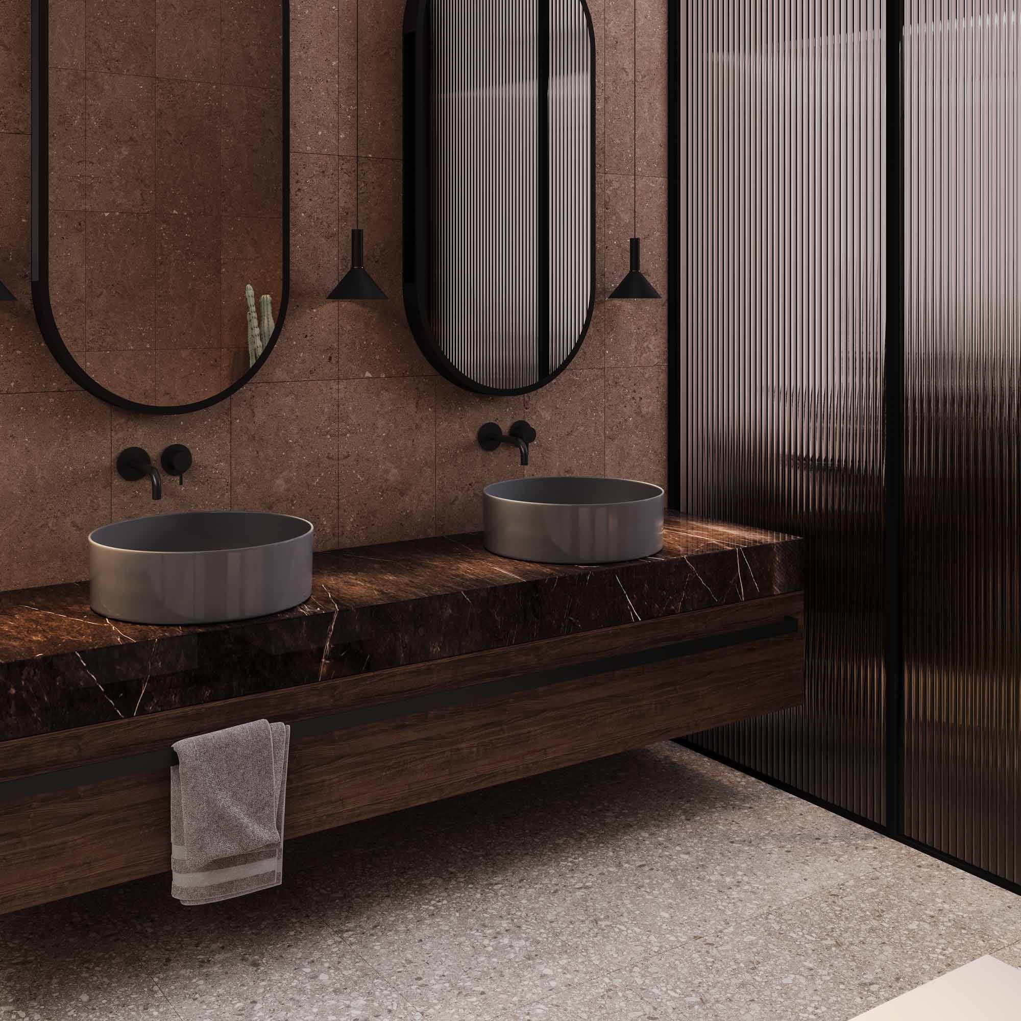 Изображение товара Керамогранит Estima Newport NP03 40.5x40.5 см коричневый для внутренней и наружной отделки