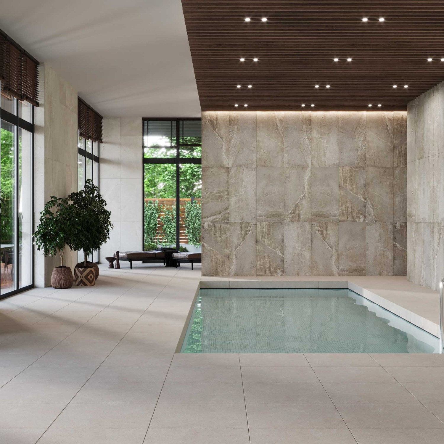 Изображение товара Керамогранит Onlygres Cement 60x60 см бежевый водостойкий для внешних и внутренних работ