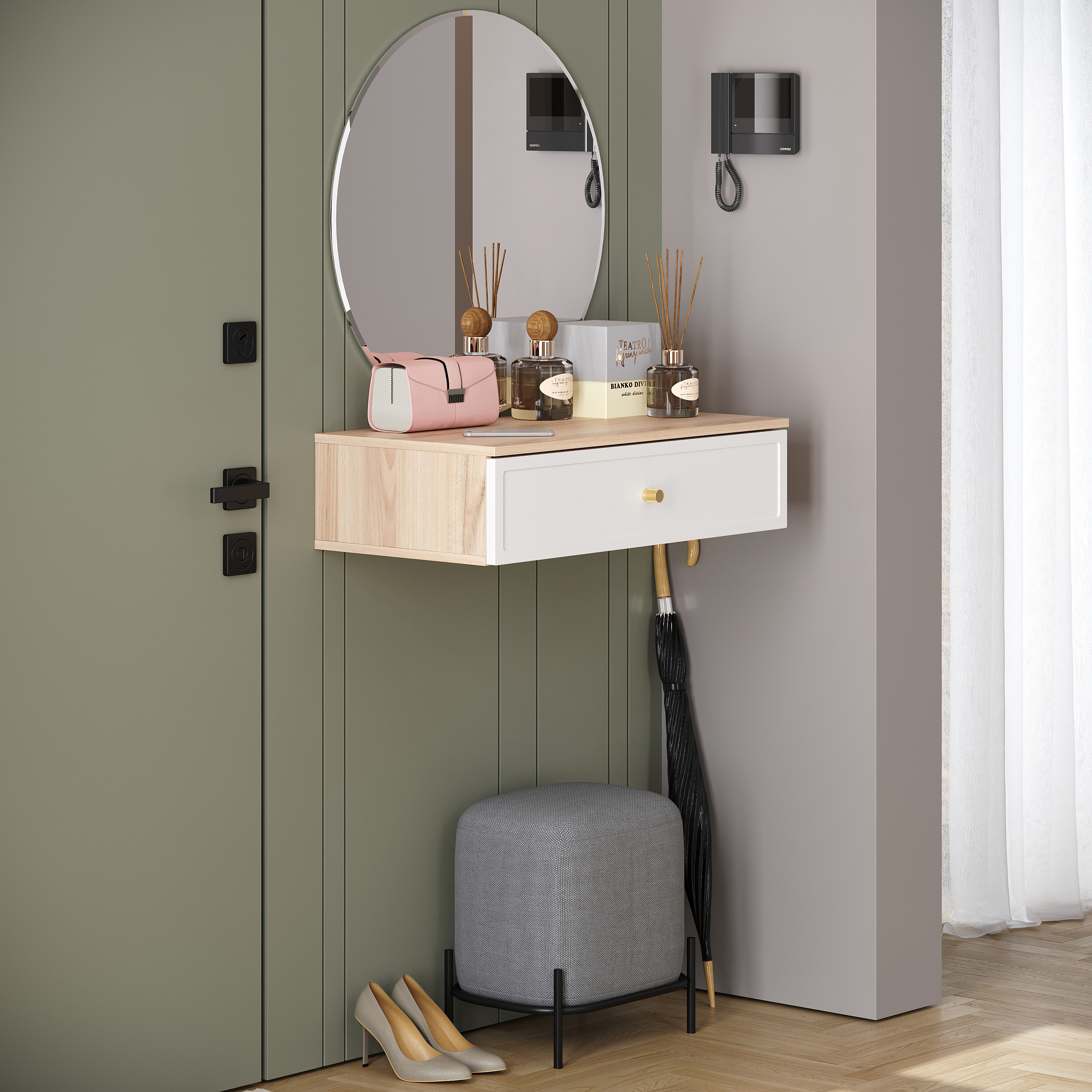 Изображение товара Консоль LION Амьен из ЛДСП 80x20x41.7 см сертифицированная Россия