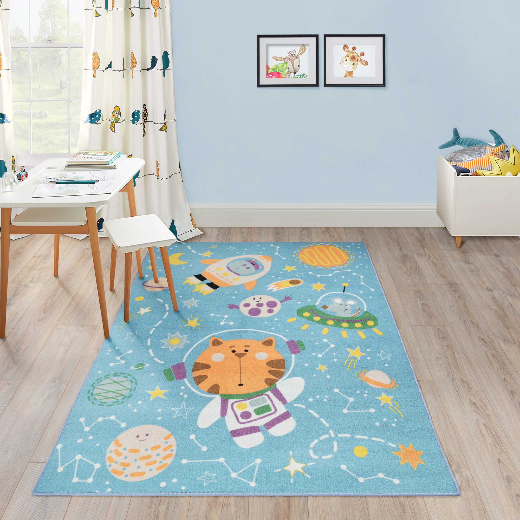 Изображение товара Ковер Бэби Космонавт 150x200 см полиамид для детской комнаты