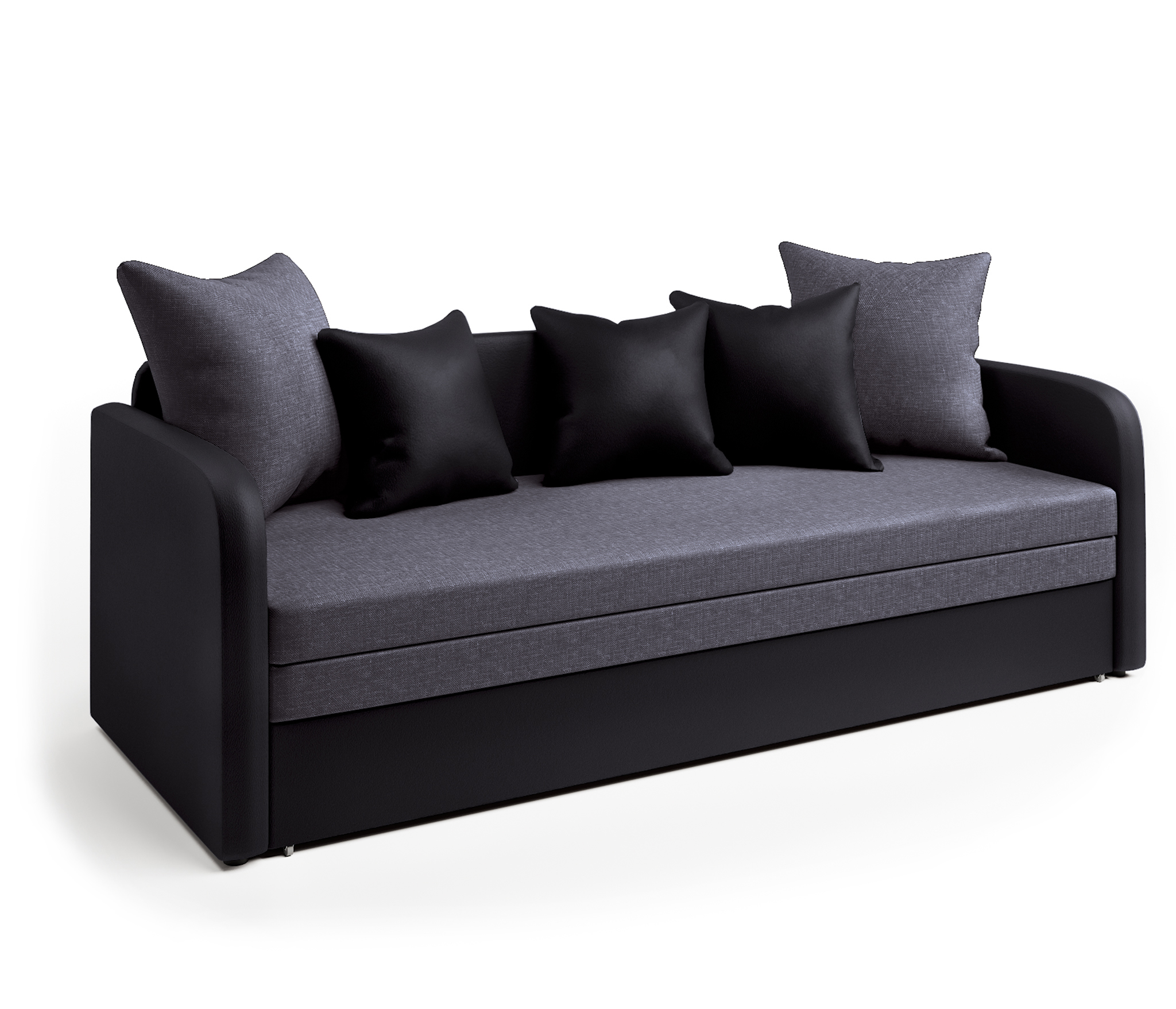 Изображение товара Диван раскладной Гамма Трио-2 210x80 см искусственная кожа рогожка Россия