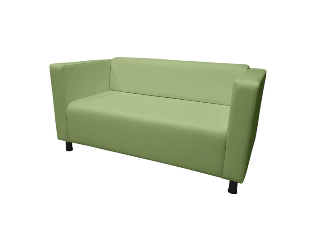 Изображение товара Диван прямой Мебель Никс Офис 1 140x60x73 см эко-кожа зелёный