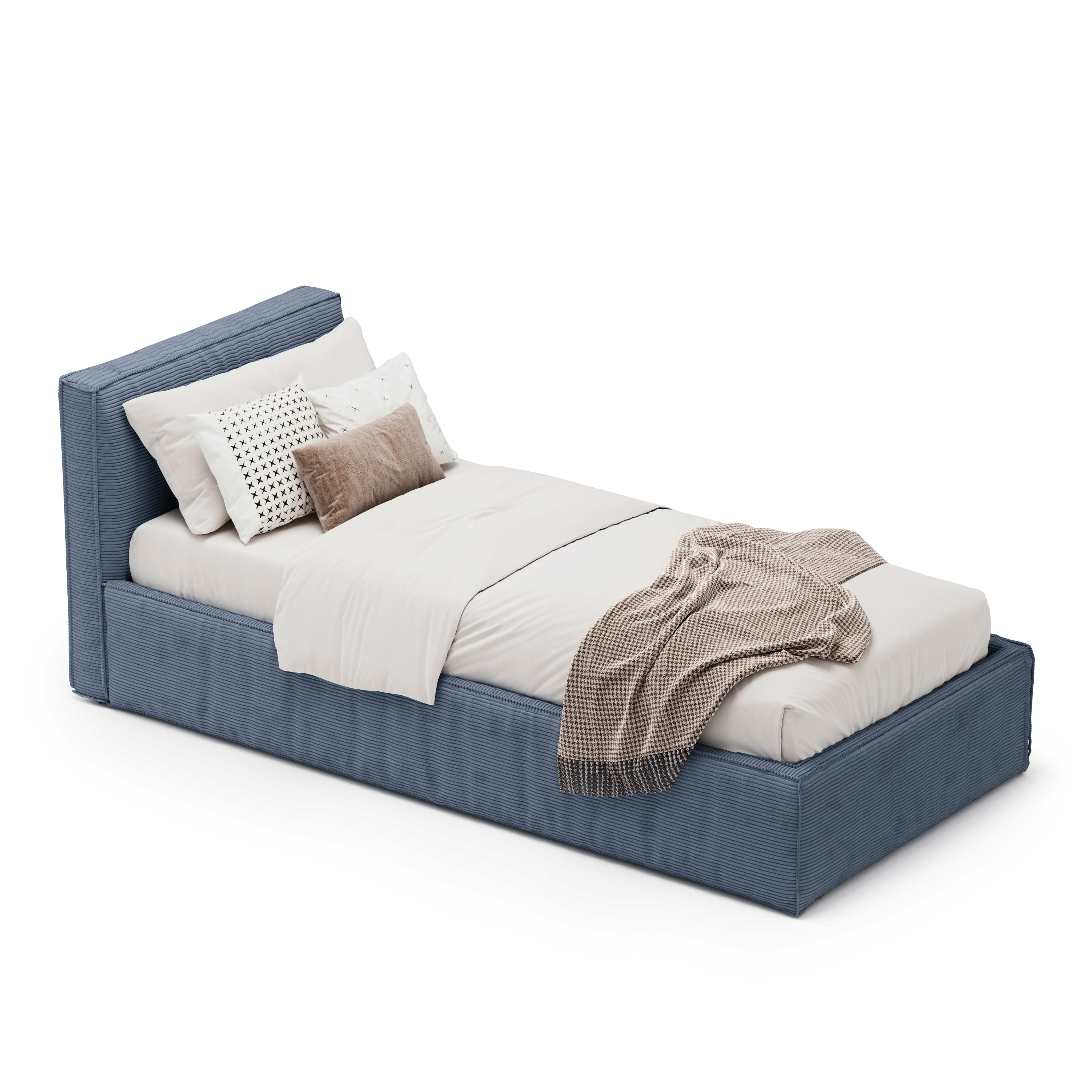 Изображение товара Кровать детская Mebelroom Лофт 90x200 см ЛДСП цвет синий