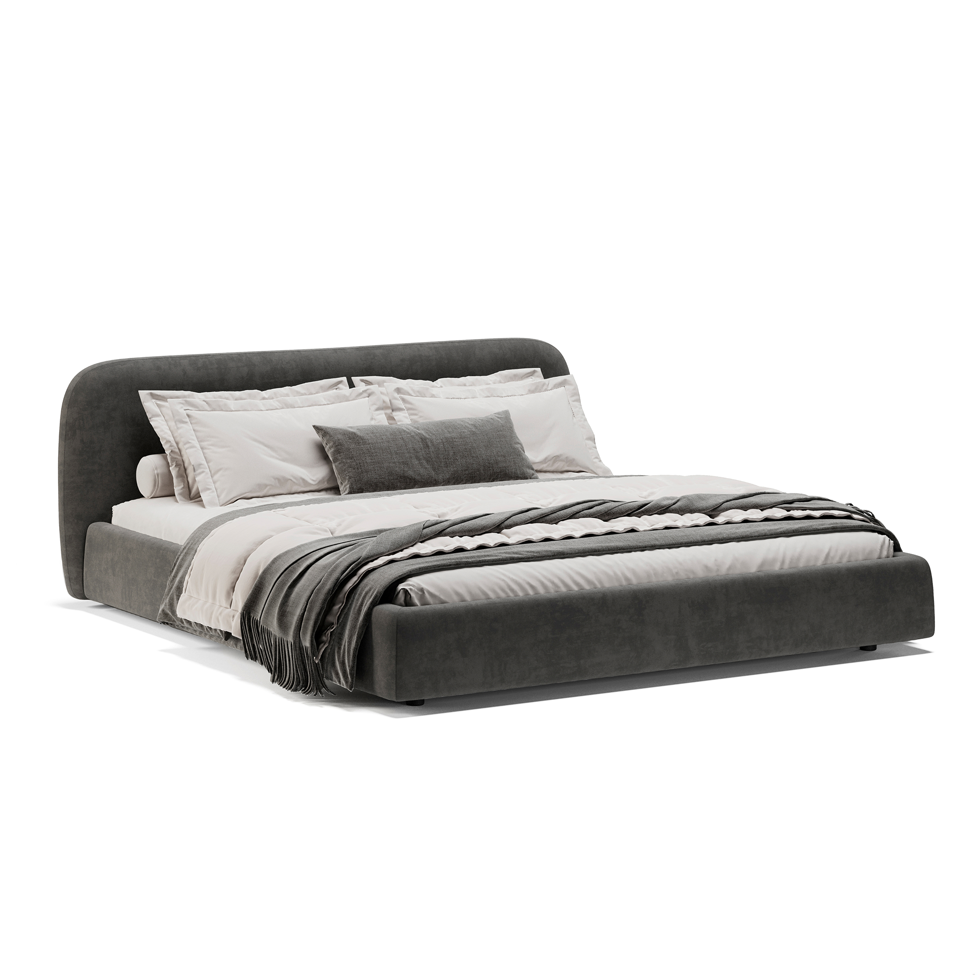 Изображение товара Кровать Мебельром Лагом 140x200 с подъемным механизмом и вместительным ящиком