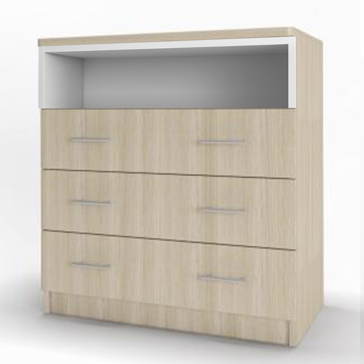 Изображение товара Комод Веста 3 ящика 90x50x100 см ЛДСП цвет ясень шимо светлый