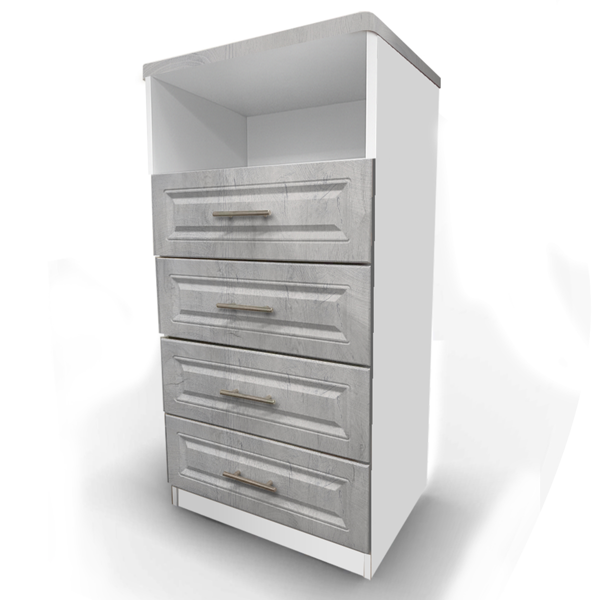 Изображение товара Комод Веста Катерина 4 ящика 60x50x122 см ЛДСП цвет лиственница камчатская