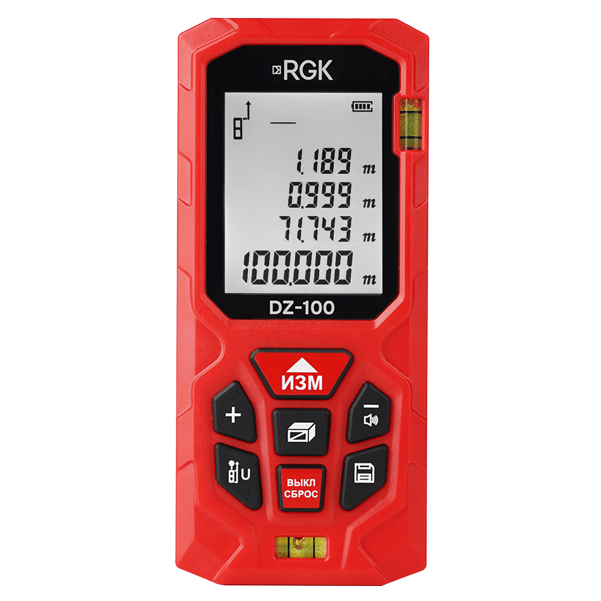 Изображение товара Дальномер RGK DZ100 с дальностью 100 м и подсветкой дисплея Изображение товара Дальномер RGK DZ100 с дальностью 100 м и подсветкой дисплея