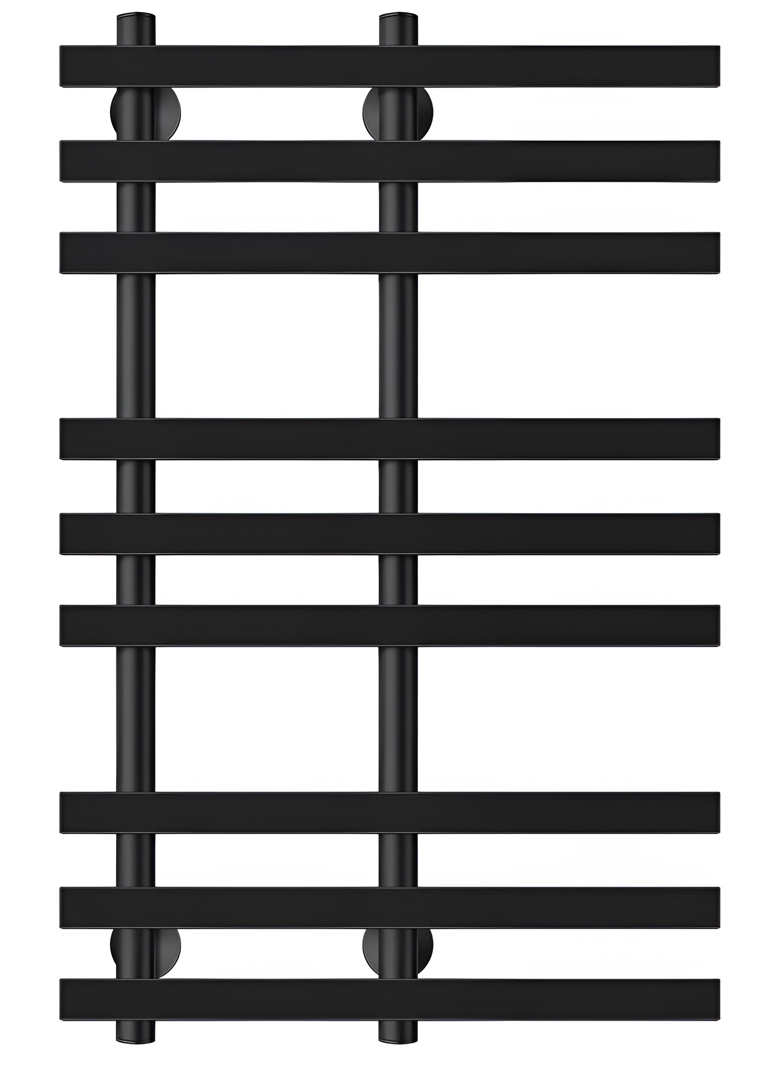 Изображение товара Полотенцесушитель водяной  лесенка Secado Понтида 3 800x600 мм универсальная подводка 1/2" нержавеющая сталь черный матовый