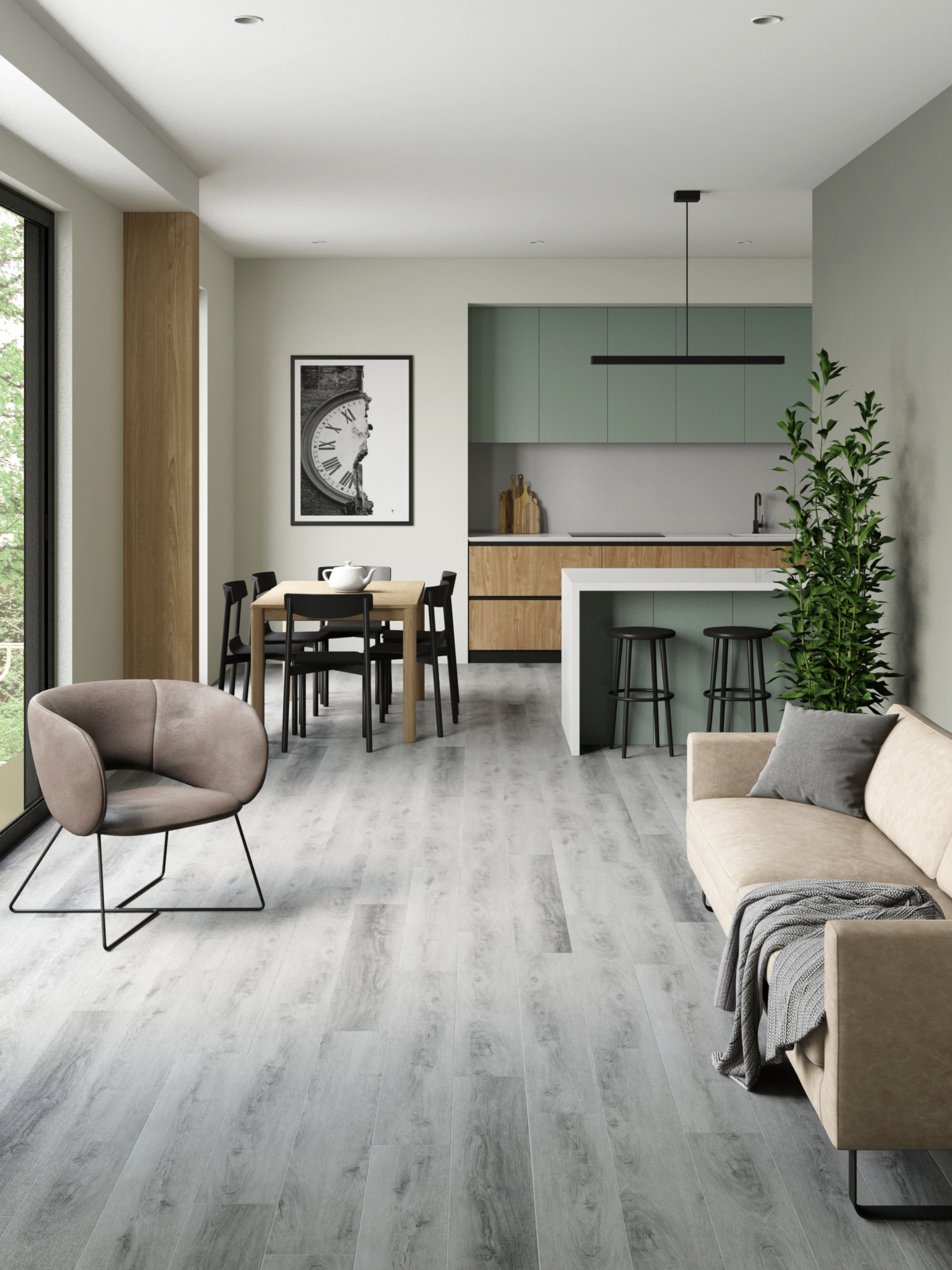 Изображение товара SPC плитка Stepton Essence 2025-6 Палуба Дуб Парфенон 4 мм 2.64 м²