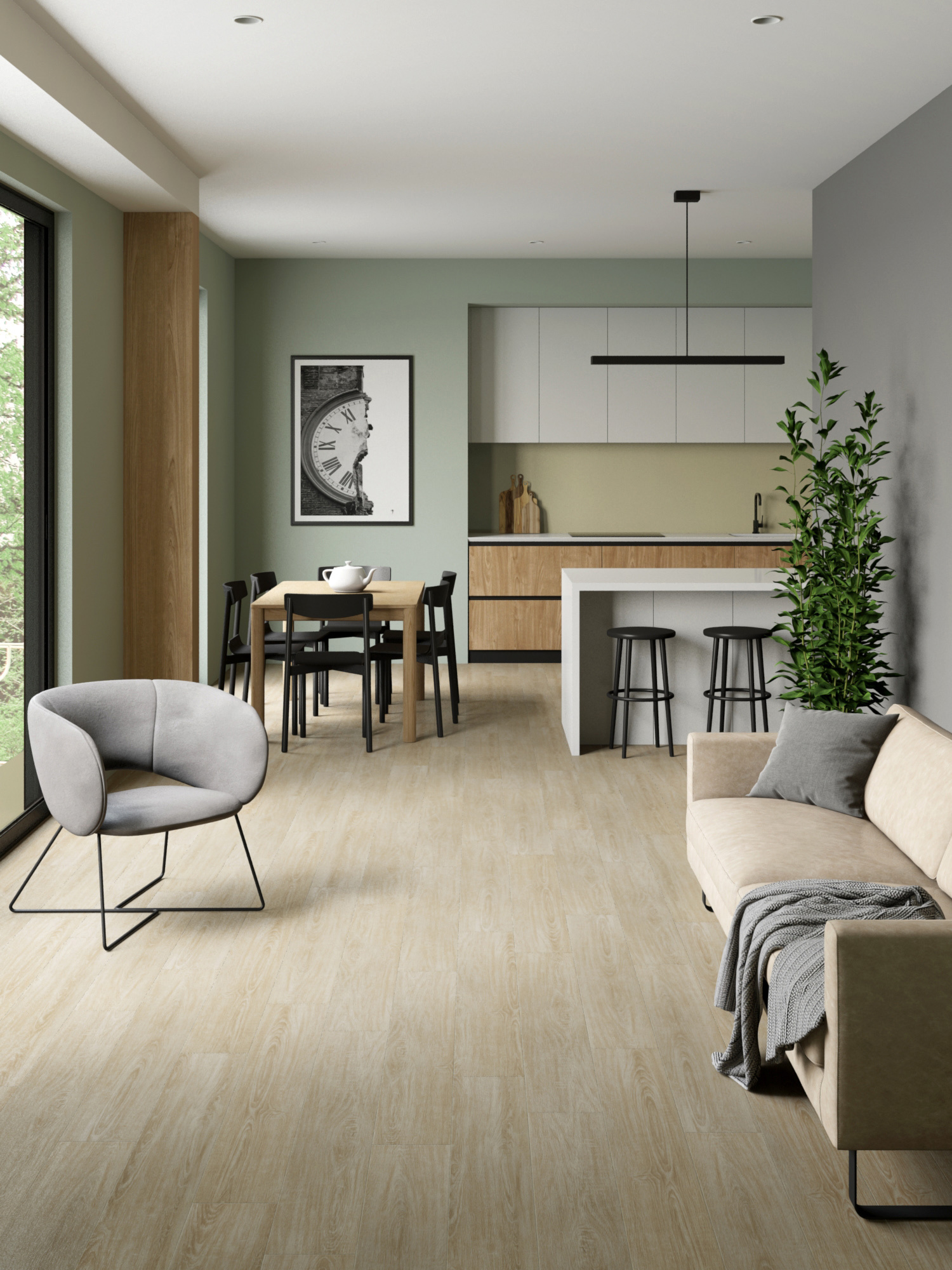 Изображение товара SPC плитка Stepton Essence 1128-4 Палуба Дуб Флоренция 43 класс толщина 4 мм 2.64 м², цена за упаковку