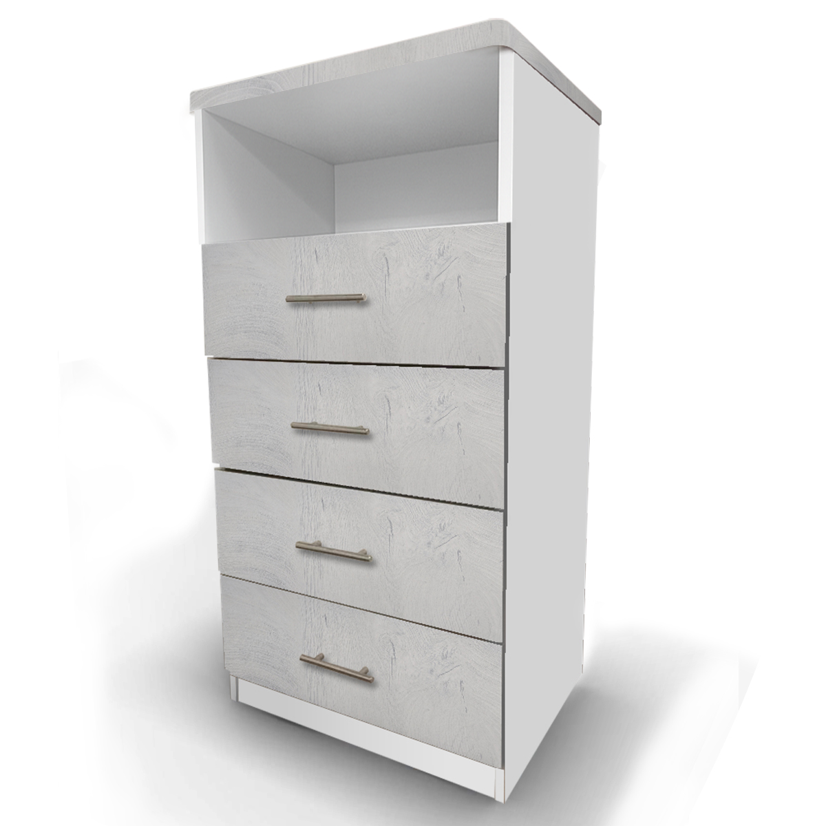 Изображение товара Комод Веста Марта 4 ящика 60x50x122 см ЛДСП цвет лиственница камчатская