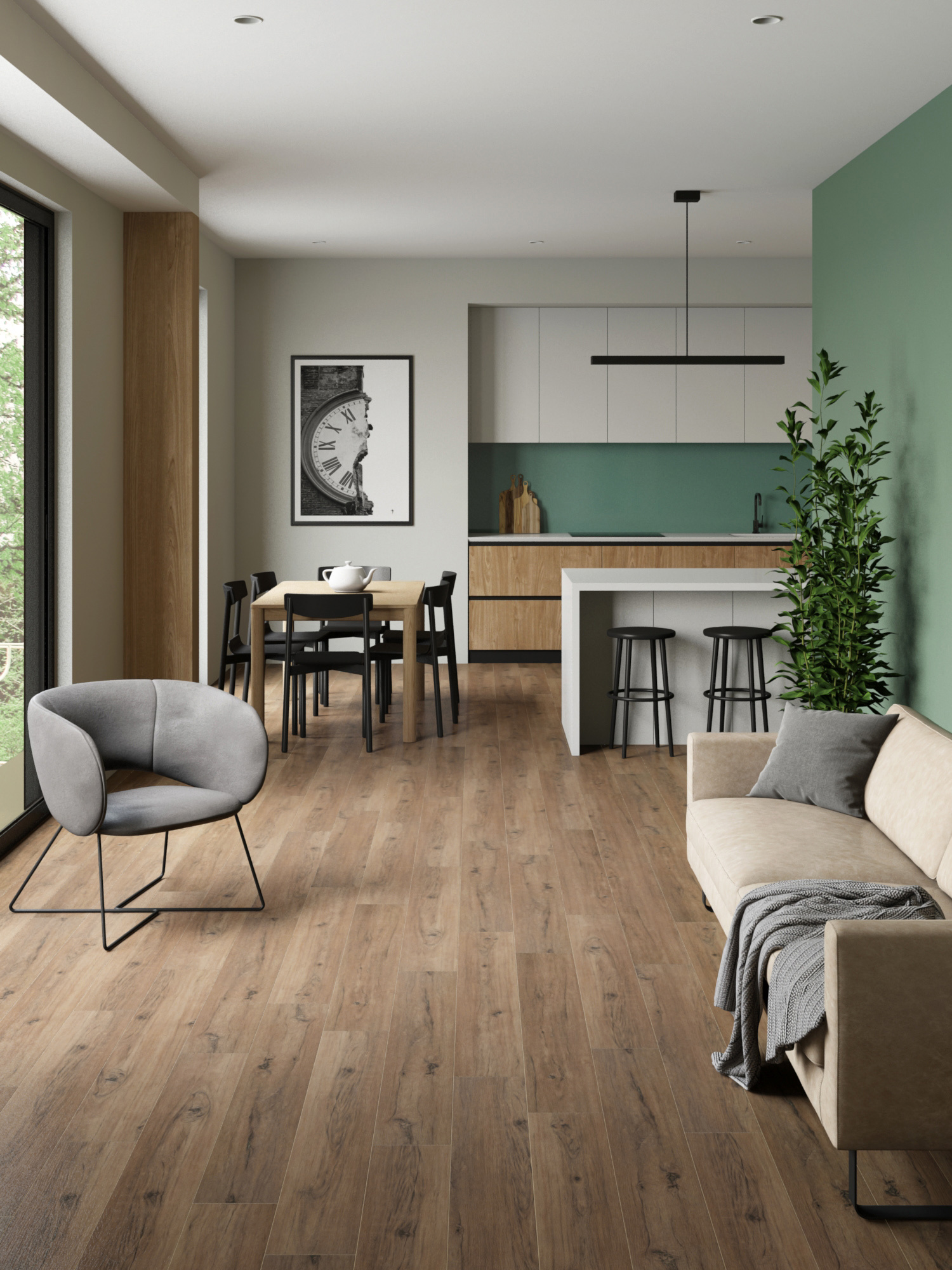 Изображение товара SPC плитка Stepton Essence 2020-12 Палуба Дуб Венеция 43 класс 4 мм