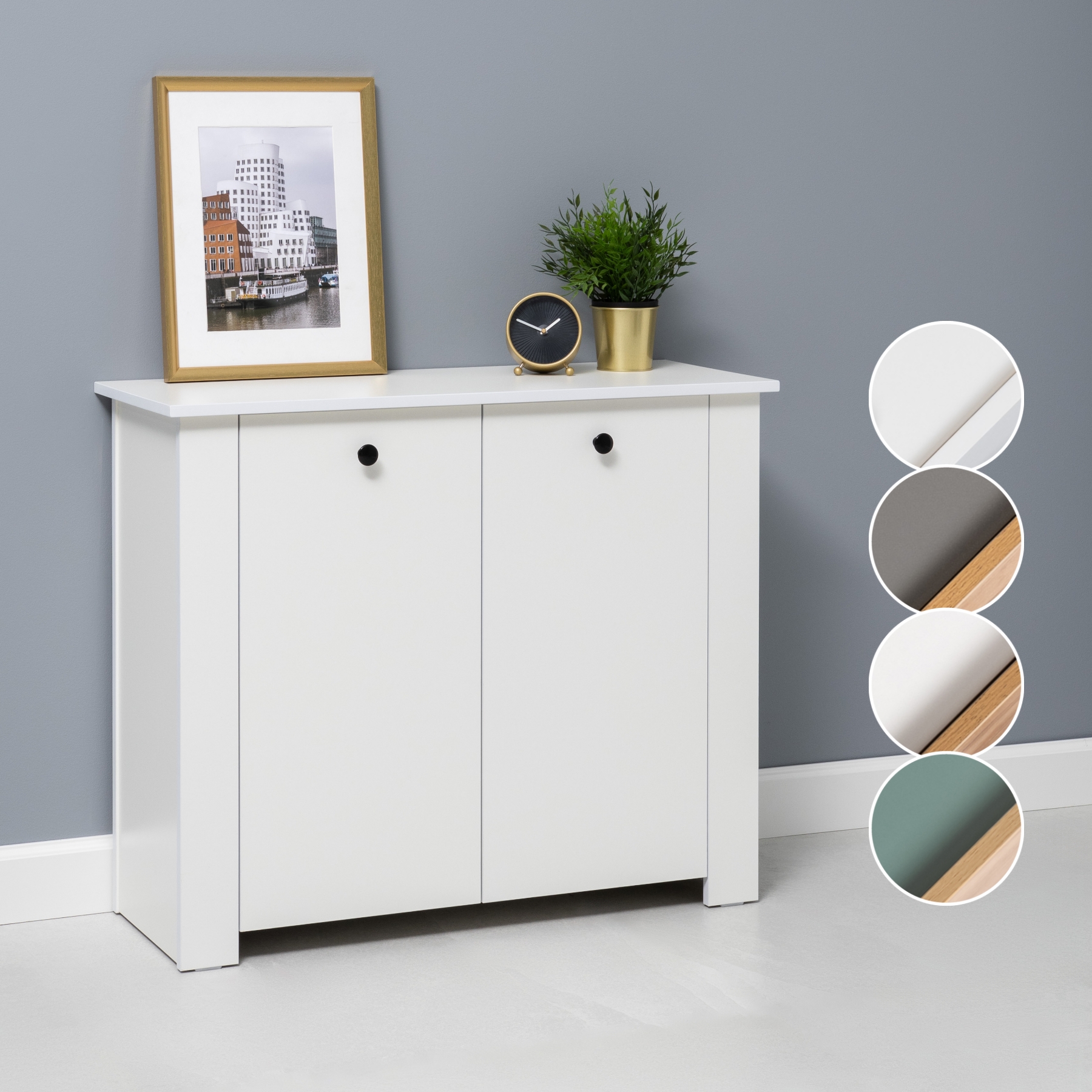 Изображение товара Комод Egregor Марсель 90x74.7x35.4 см ЛДСП цвет белый