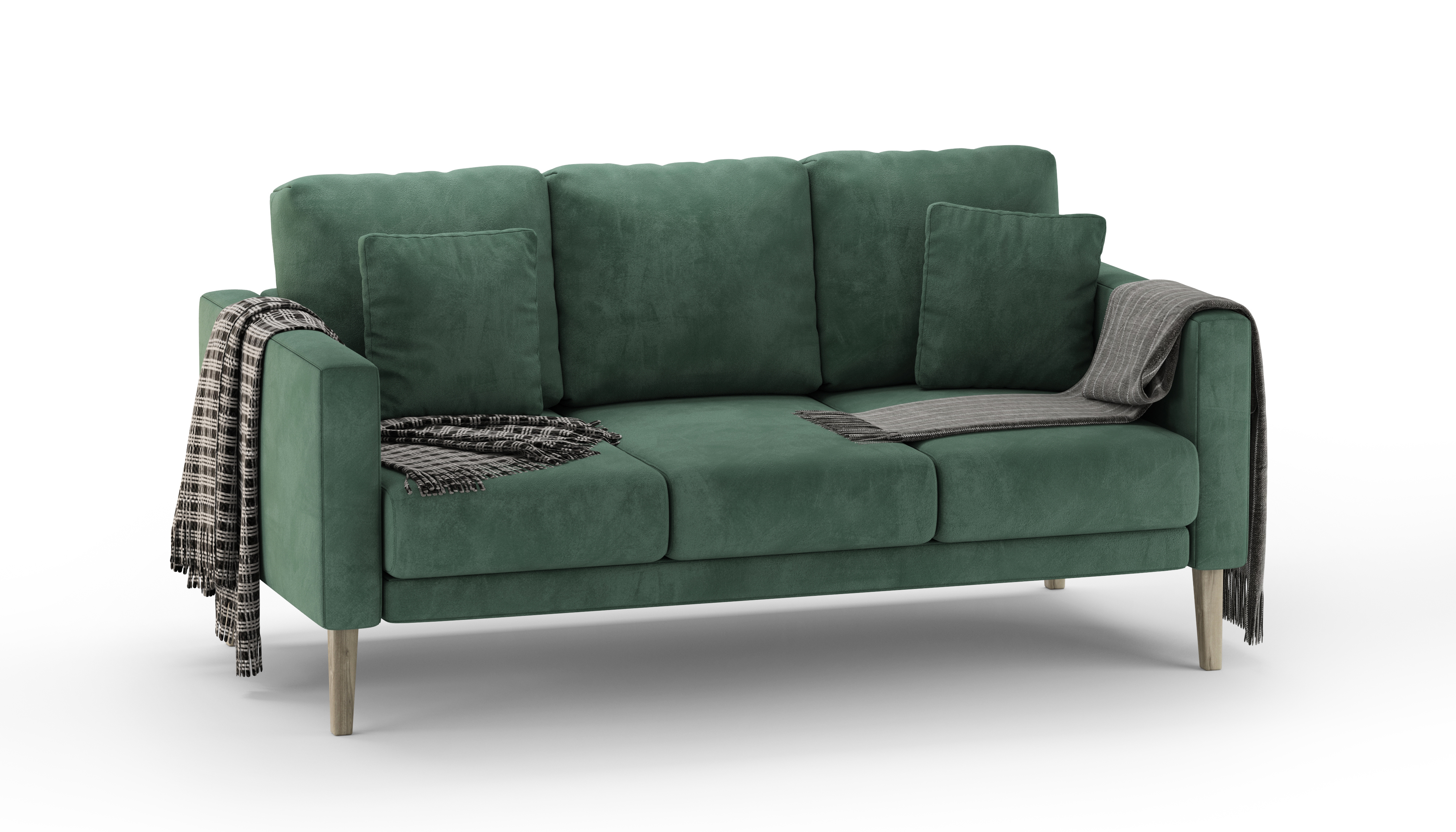 Изображение товара Диван Венеция 180x70 см велюр зеленый современный комфортная мебель для дома