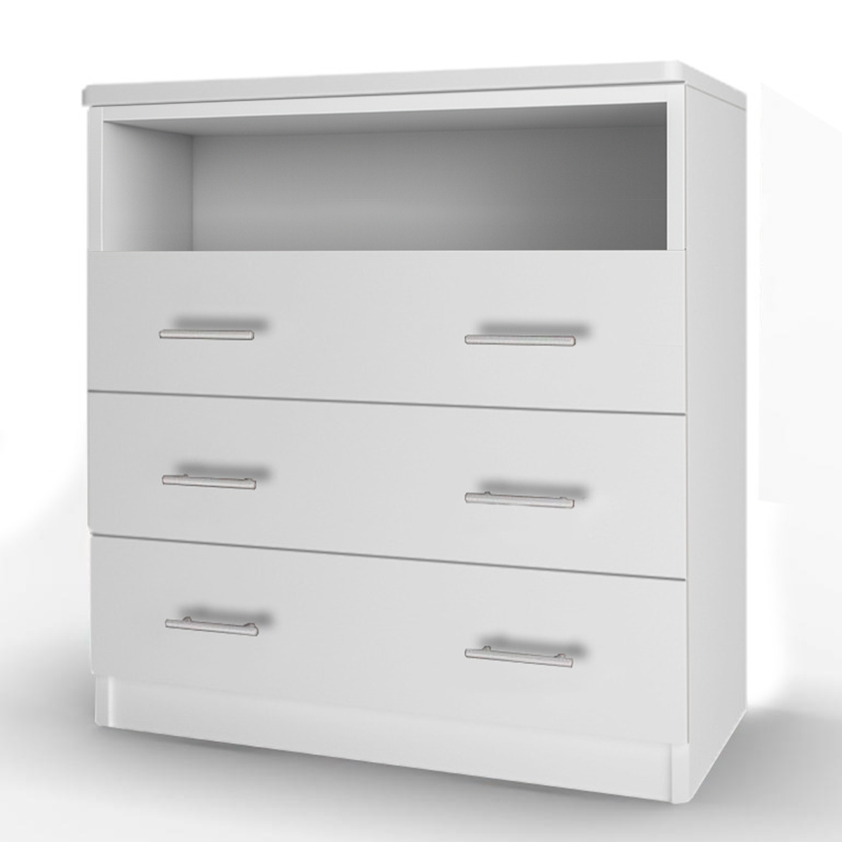 Изображение товара Комод Веста 3 ящика 90x50x100 см ЛДСП цвет белый