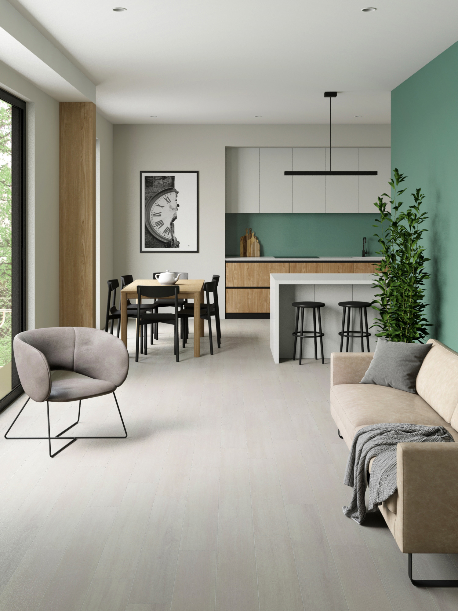 Изображение товара SPC плитка Stepton Дуб Барселона 43 класс толщина 4 мм 2.64 м², цена за упаковку