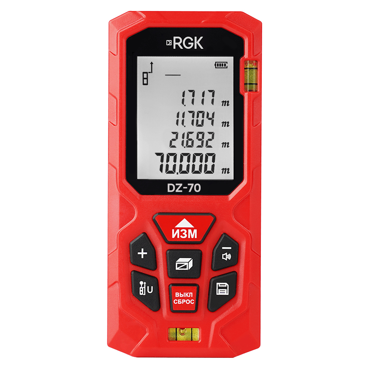 Изображение товара Лазерный дальномер RGK DZ70 до 70 метров с подсветкой