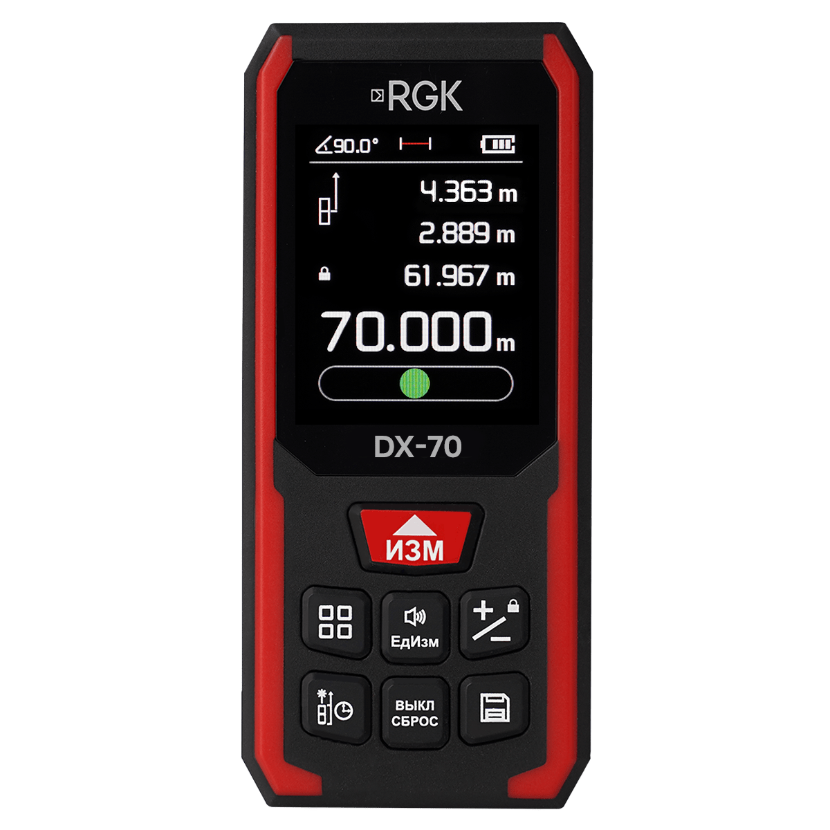Изображение товара Дальномер лазерный Rgk Dx-70 дальность до 70 м