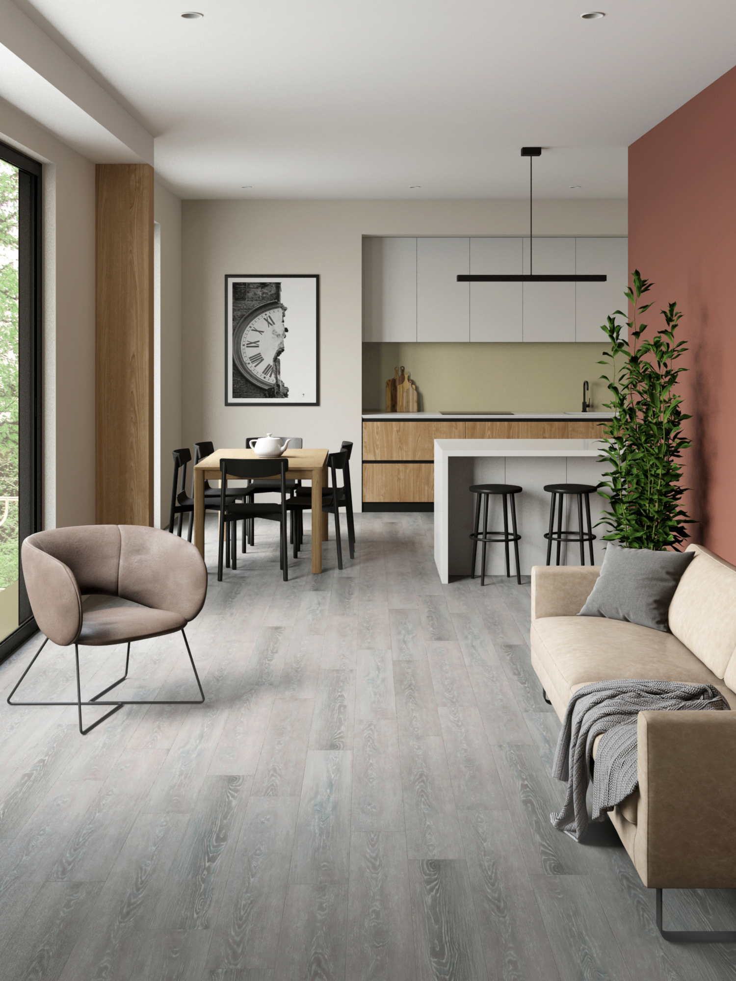 Изображение товара SPC плитка Stepton Essence 2018-6 Дуб Майя 43 класс 4 мм 2.64 м²