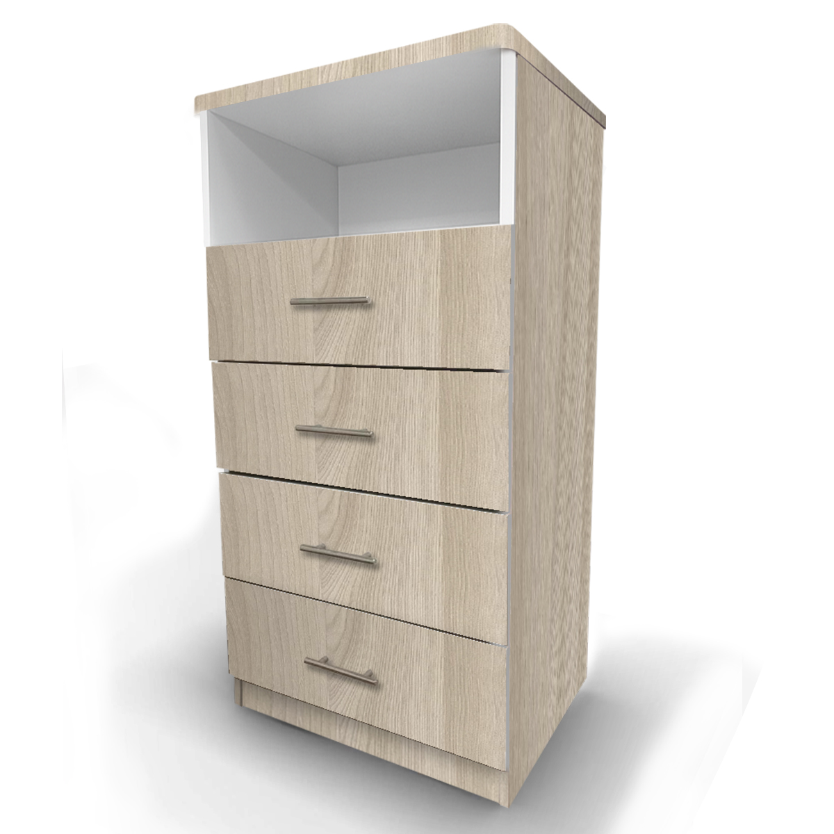 Изображение товара Комод ВЕСТА Комод 600-4(ниша) ЛДСП-ясень светлый