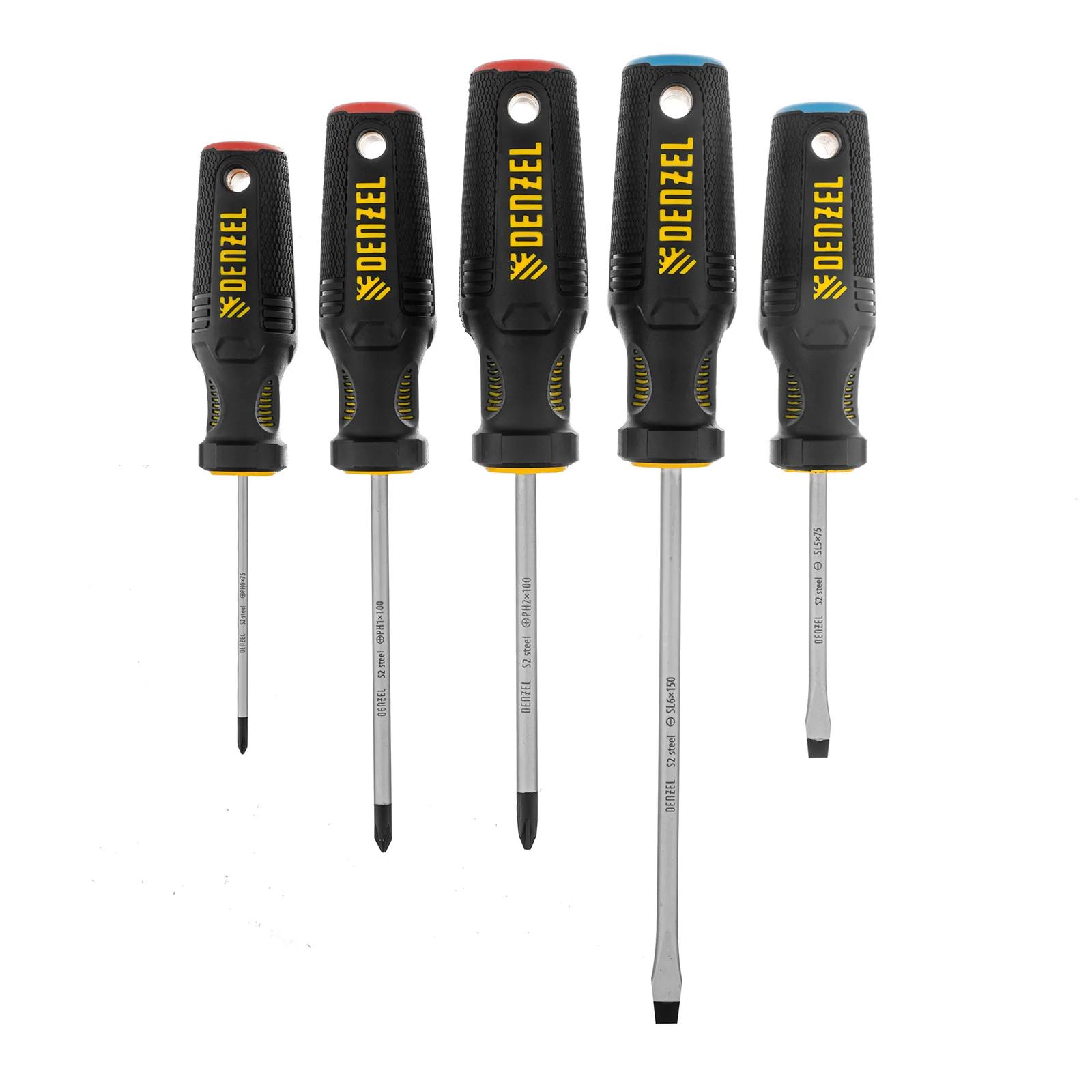 Изображение товара Набор отверток Denzel 122157, 5 шт