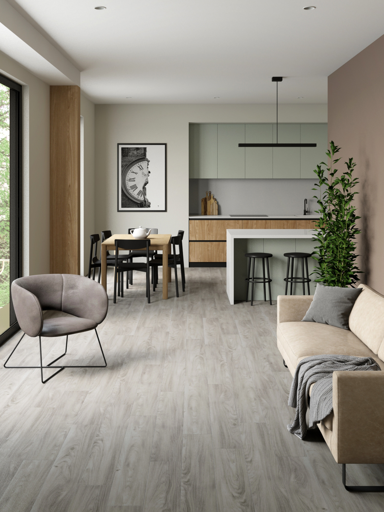 Изображение товара SPC плитка Stepton Essence Палуба Дуб Петра 4 мм водонепроницаемая 2.64 м²