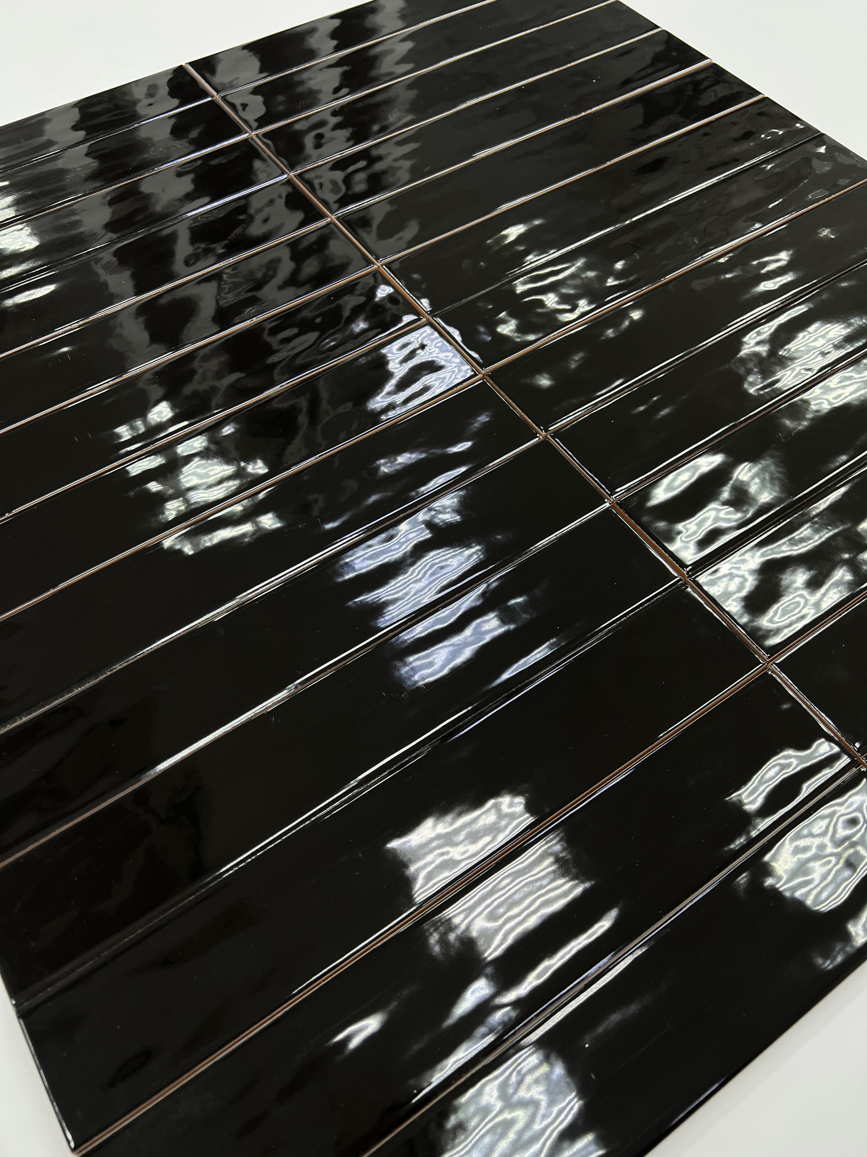 Изображение товара MAINZU SIDNEY 5x30 Черная настенная плитка керамика для стены 0 51м2