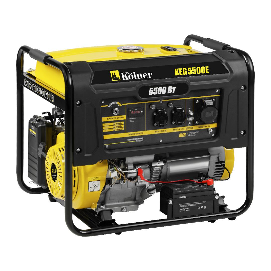 Изображение товара Генератор бензиновый Kolner Keg 5500E 5.5 кВт